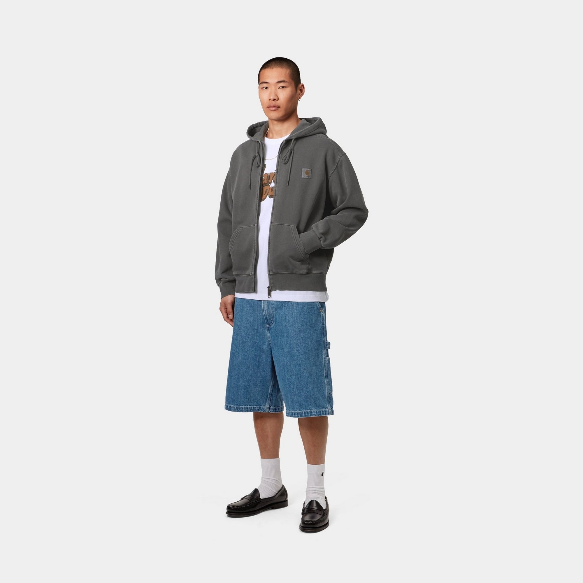 Men's Hooded Nelson Jacket - Lightweight Waterproof Windbreaker for Outdoor Activities | Graphite Color | Perfect for Hiking, Camping & Travel