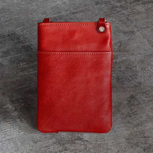 Premium Tochigi Leather Phone Pouch - Handcrafted in Japan - Slim Smartphone Case for iPhone & Android - Perfect for Travel, Work & Everyday Use