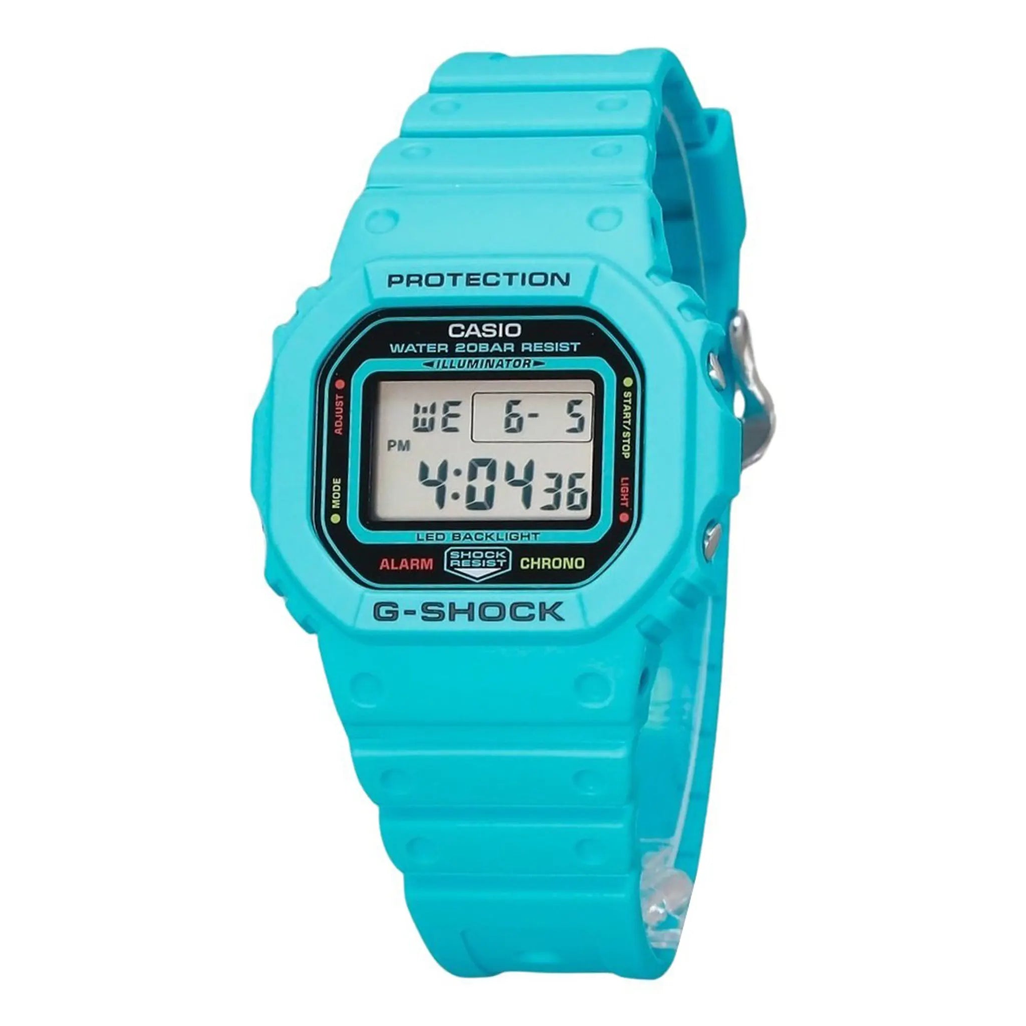 Casio G-Shock DW-5600EP-2ER Digital Watch - Shock Resistant, Waterproof, Blue Dial - Perfect for Outdoor Sports, Hiking & Everyday Wear