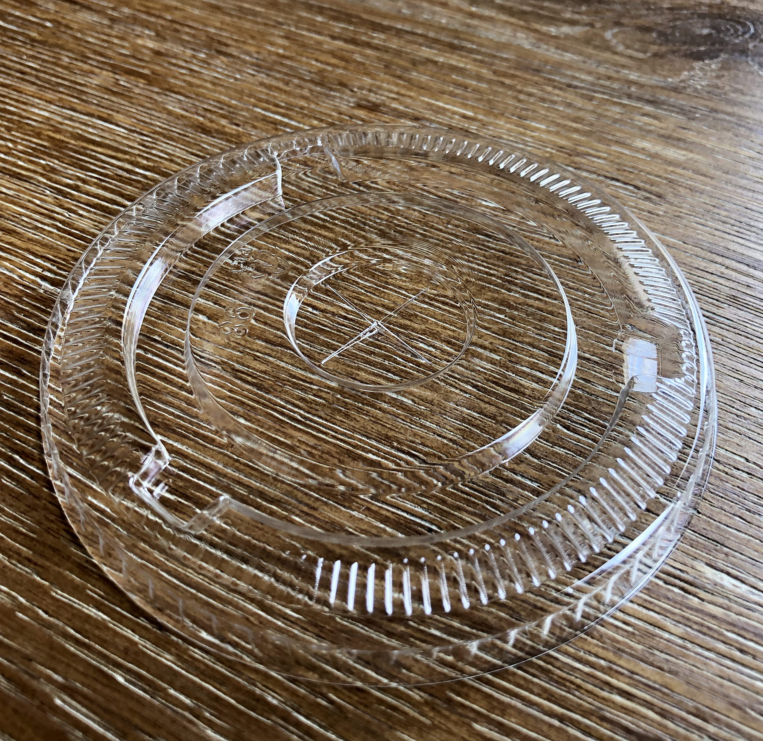 4U'LIFE 20 oz Clear PET Plastic Cold Drink Cups with Flat Lids & Straw Slots - 16-Pack Set for Iced Coffee, Smoothies, Bubble Tea, and Party Beverages