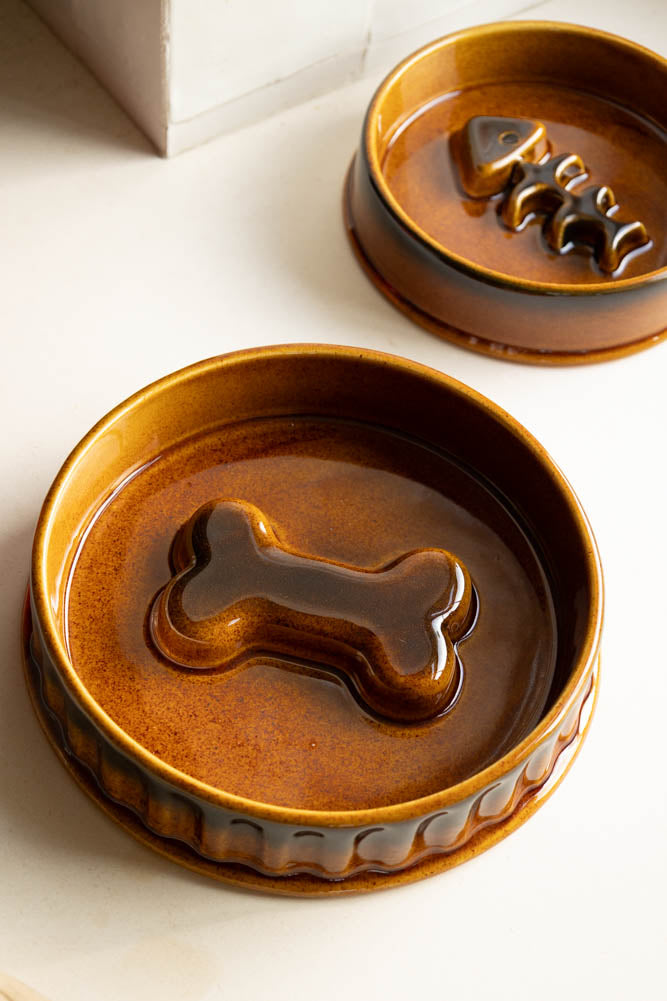 Premium Ceramic Dog Bowl - Non-Slip, Durable & Easy to Clean Pet Food Dish for Small & Large Dogs - Perfect for Indoor, Outdoor & Travel Use