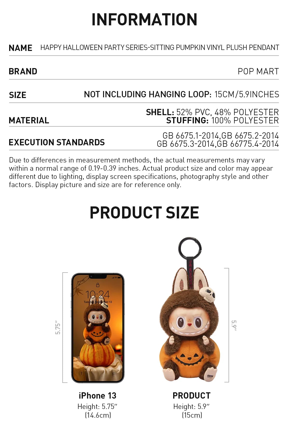 POP MART The Monsters LABUBU Halloween Party Toy - Cute Collectible Vinyl Figure for Home Decor, Office Display & Gift Giving
