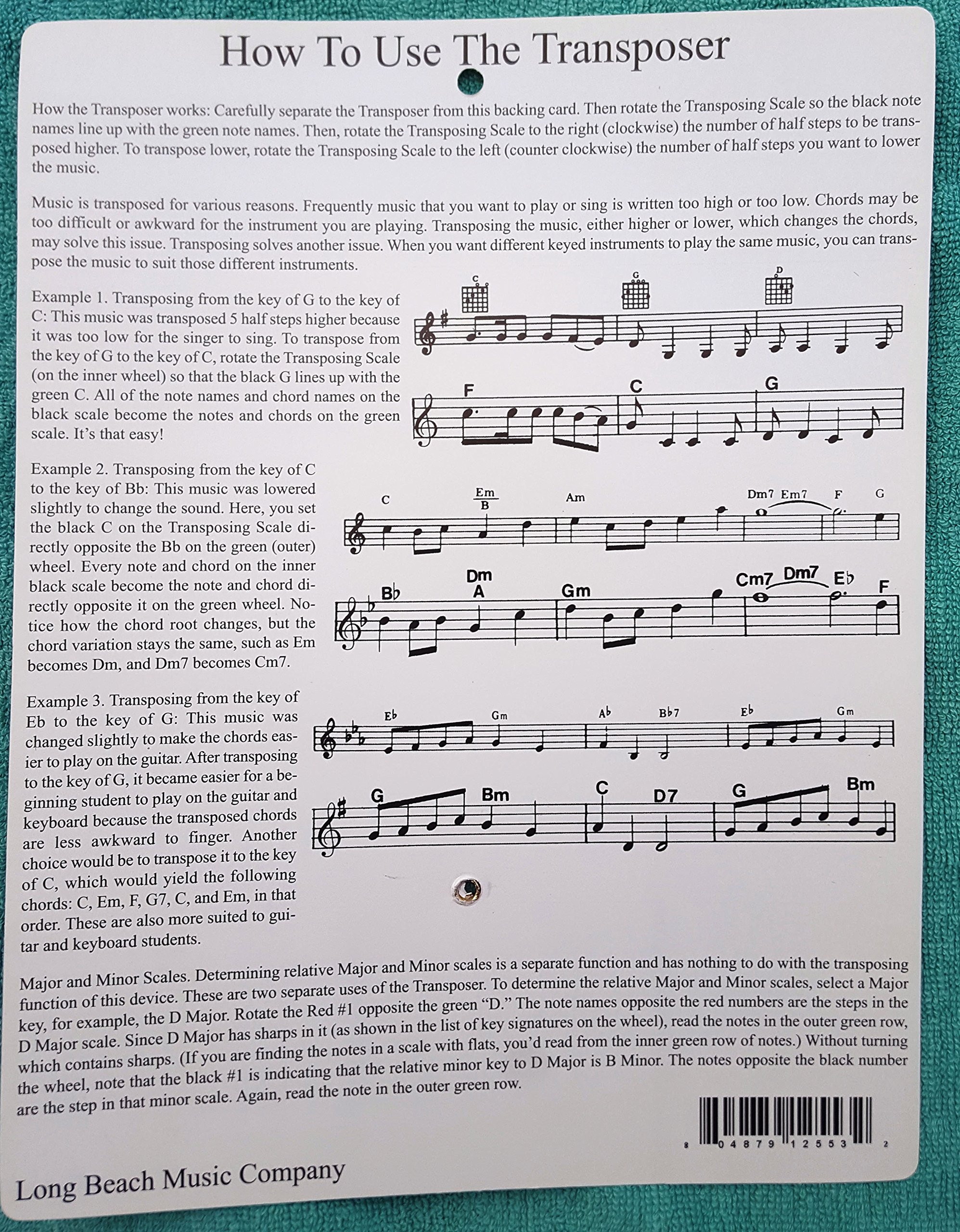 Professional Music Transpose Tool for Notes, Chords & Key Signatures - Perfect for Songwriters, Musicians & Music Teachers