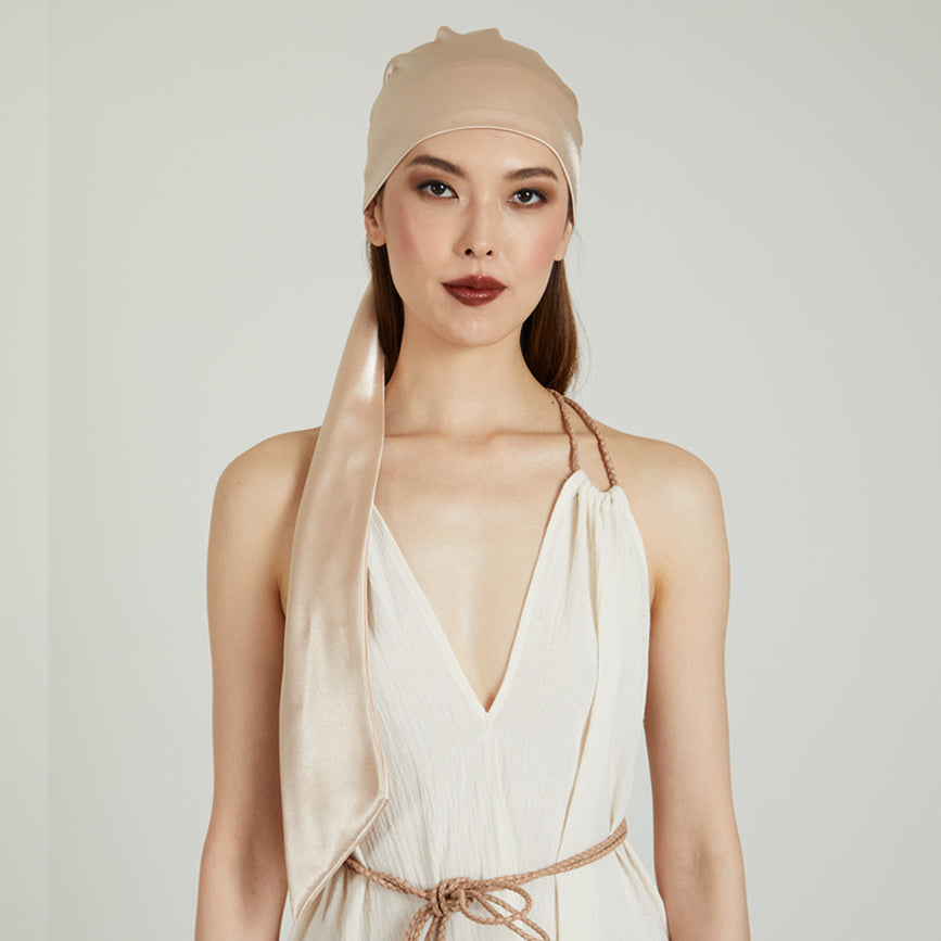 Gigi Satin Headscarf - Soft & Shiny Hair Wrap for Women - Perfect for Sleep, Travel, and Fashion Accessories