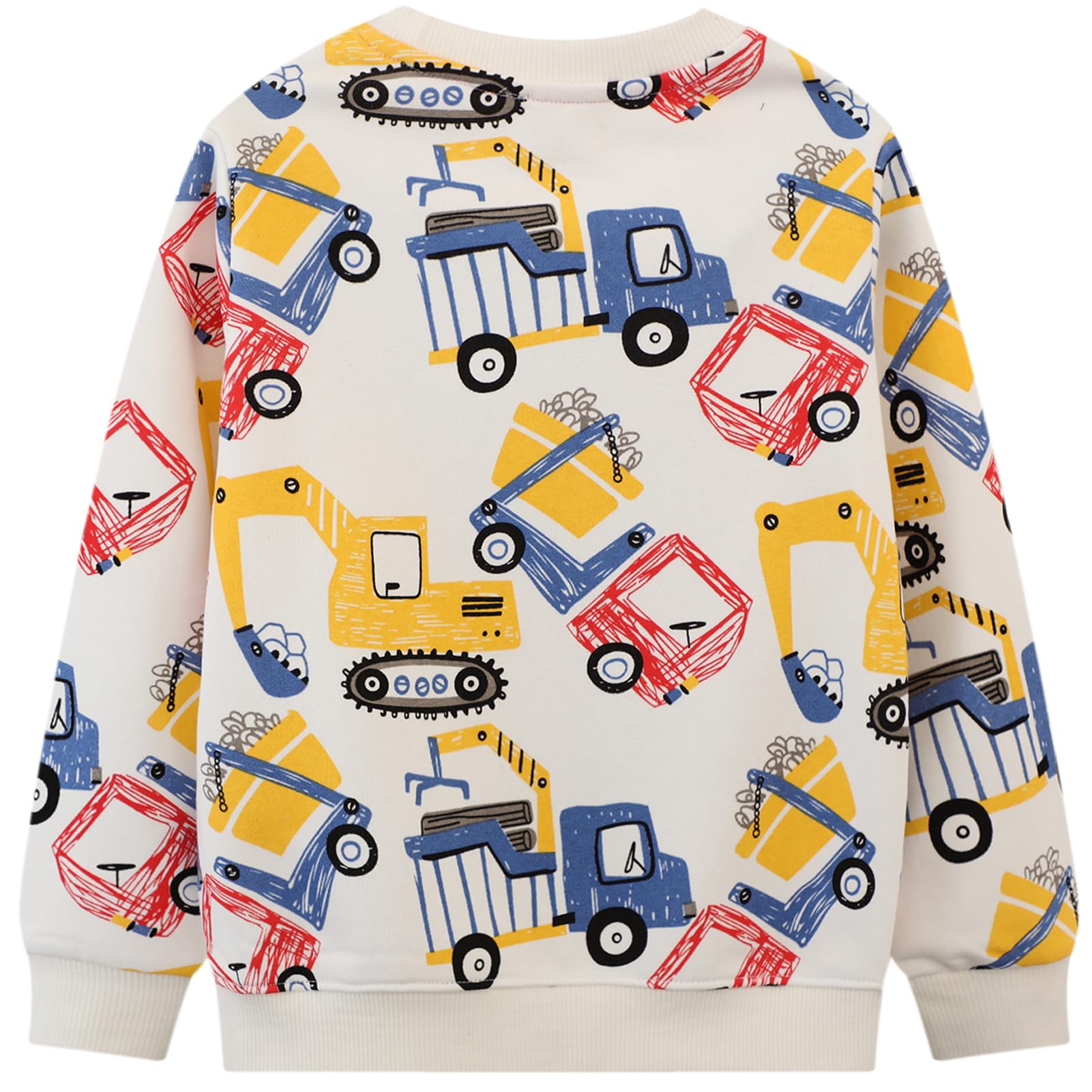 Frogwill Toddler Boys Long Sleeve Crewneck Sweatshirt - Winter Warm Pullover Top for Kids | Cozy Playtime & Outdoor Activities Outfit