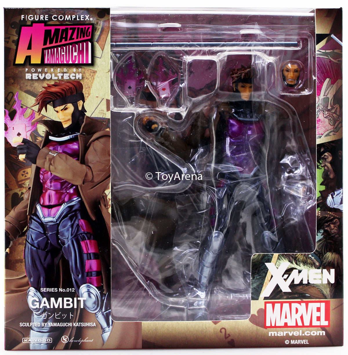 Amazing Yamaguchi Revoltech No. 012 Gambit Action Figure - Highly Articulated Collectible for Marvel X-Men Fans | Perfect for Display, Photography & Cosplay Inspiration