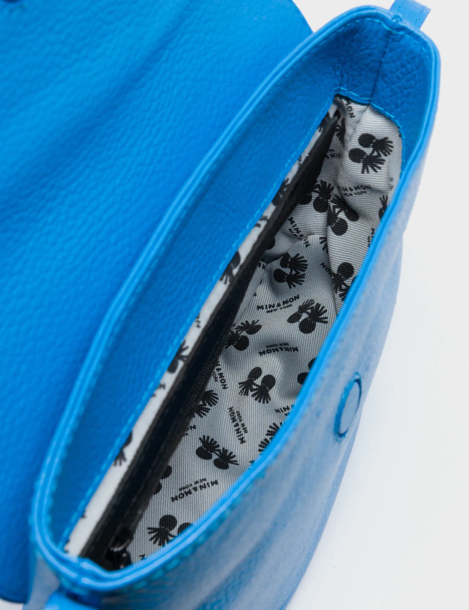 Bruno Mini Crossbody Bag - Ibiza Blue Genuine Leather with All Over Eyes Embroidery | Perfect for Travel, Shopping & Everyday Use