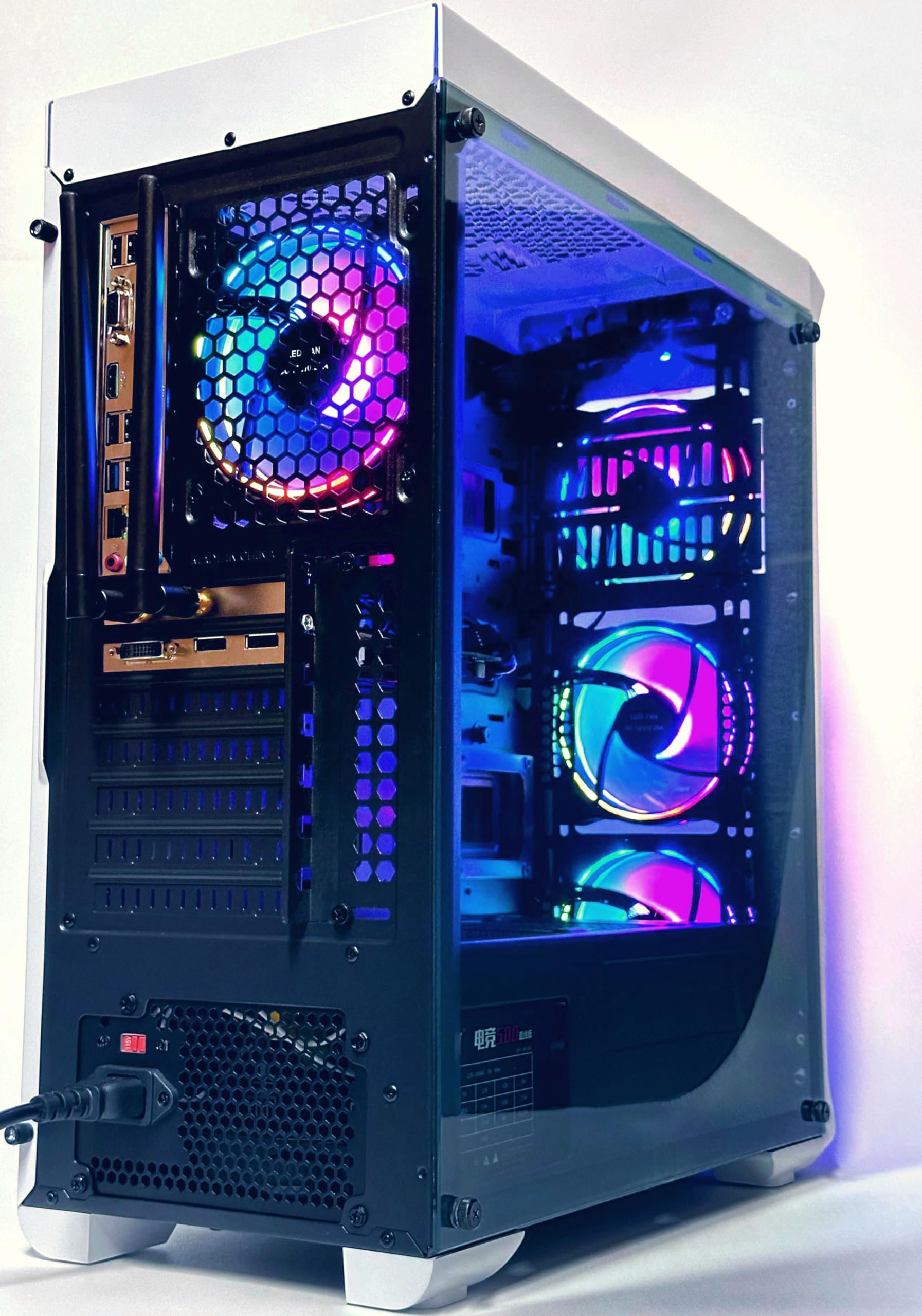 ABYS LUXS Prebuilt Gaming PC - Intel Core i5 3.40GHz, 16GB RAM, 2GB GPU, 256GB SSD + 1TB HDD, Windows 10 Pro - Perfect for Gaming, Graphic Design & Video Editing - Ideal for Esports, Streaming & Creative Workstations