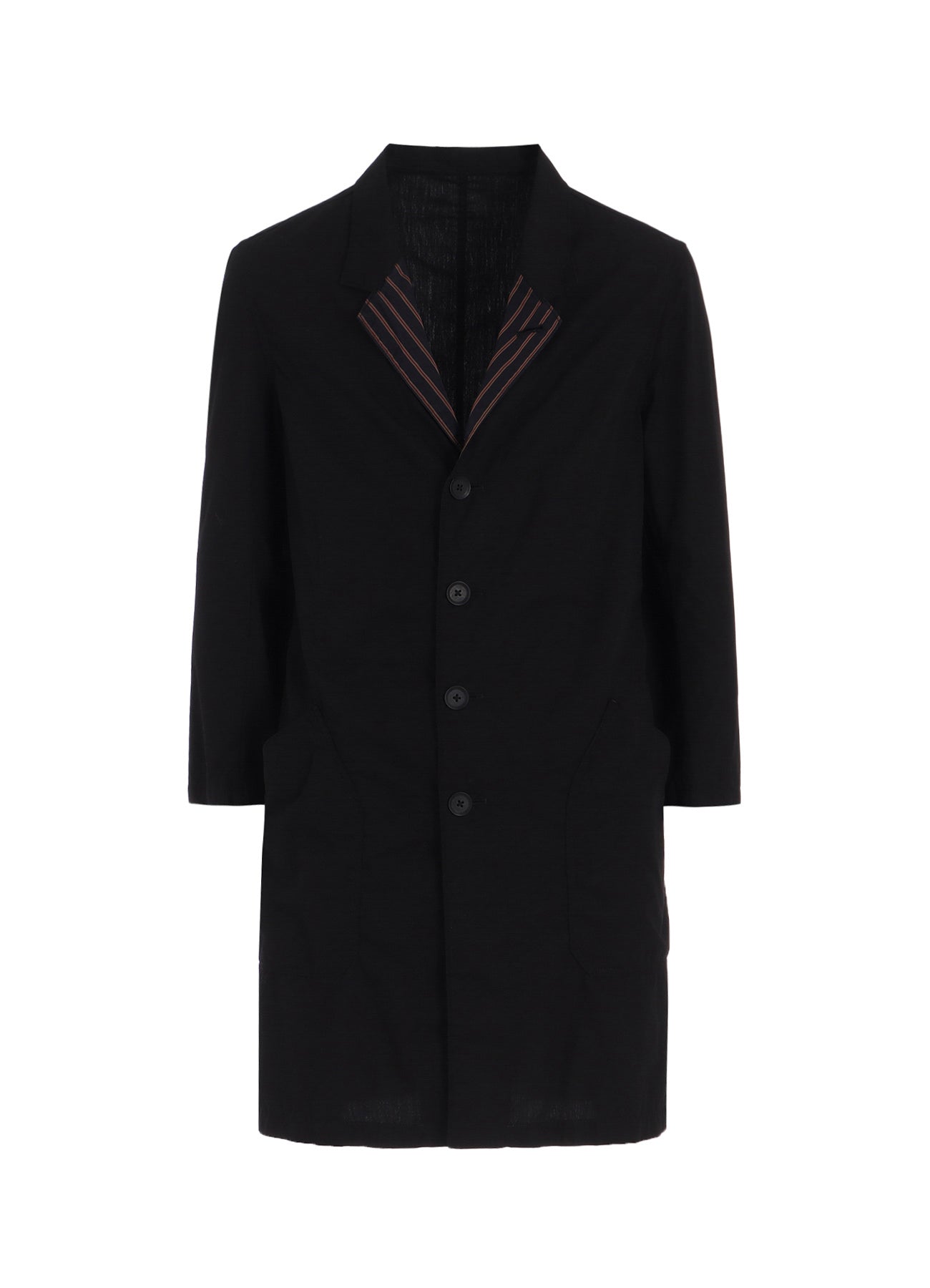 Cotton Broad & Cupra Stripe Long Jacket for Women - Stylish Striped Coat for Fall and Winter Fashion - Perfect for Office, Casual Outings, and Evening Events