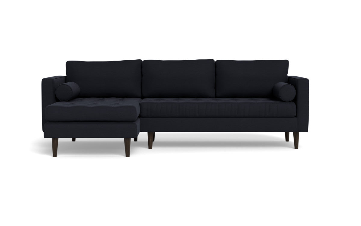 Ladybird 102 Left Chaise Sectional Sofa - Modern L-Shaped Couch with Reversible Chaise Lounge, Upholstered in Soft Fabric for Living Room, Family Room & Home Theater Comfort