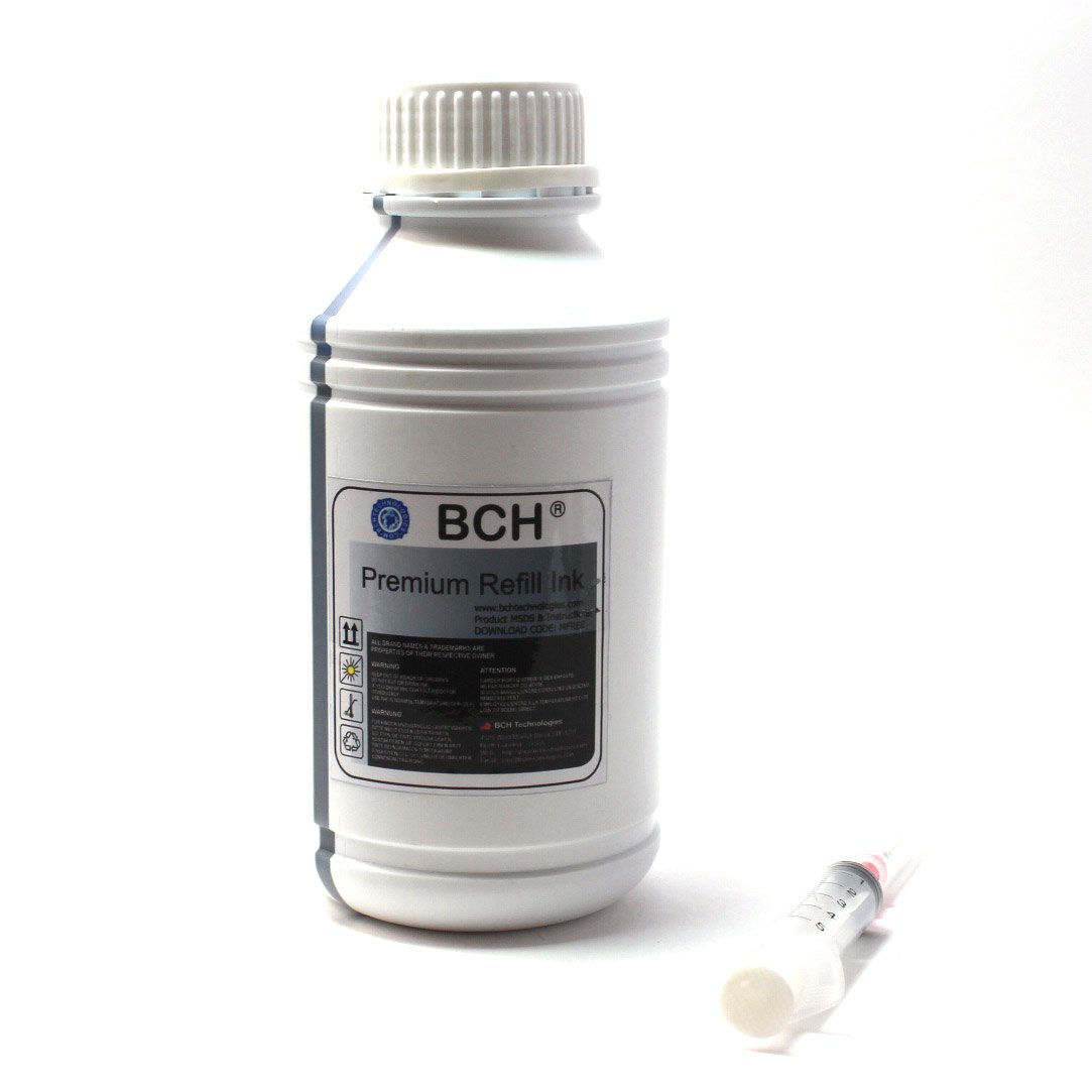 **BCH Premium Cyan Printer Ink - 500ml (16.9 oz) for HP, Canon, Epson, Lexmark, Brother Inkjet Cartridges | High-Quality Ink for Home, Office & Photo Printing**