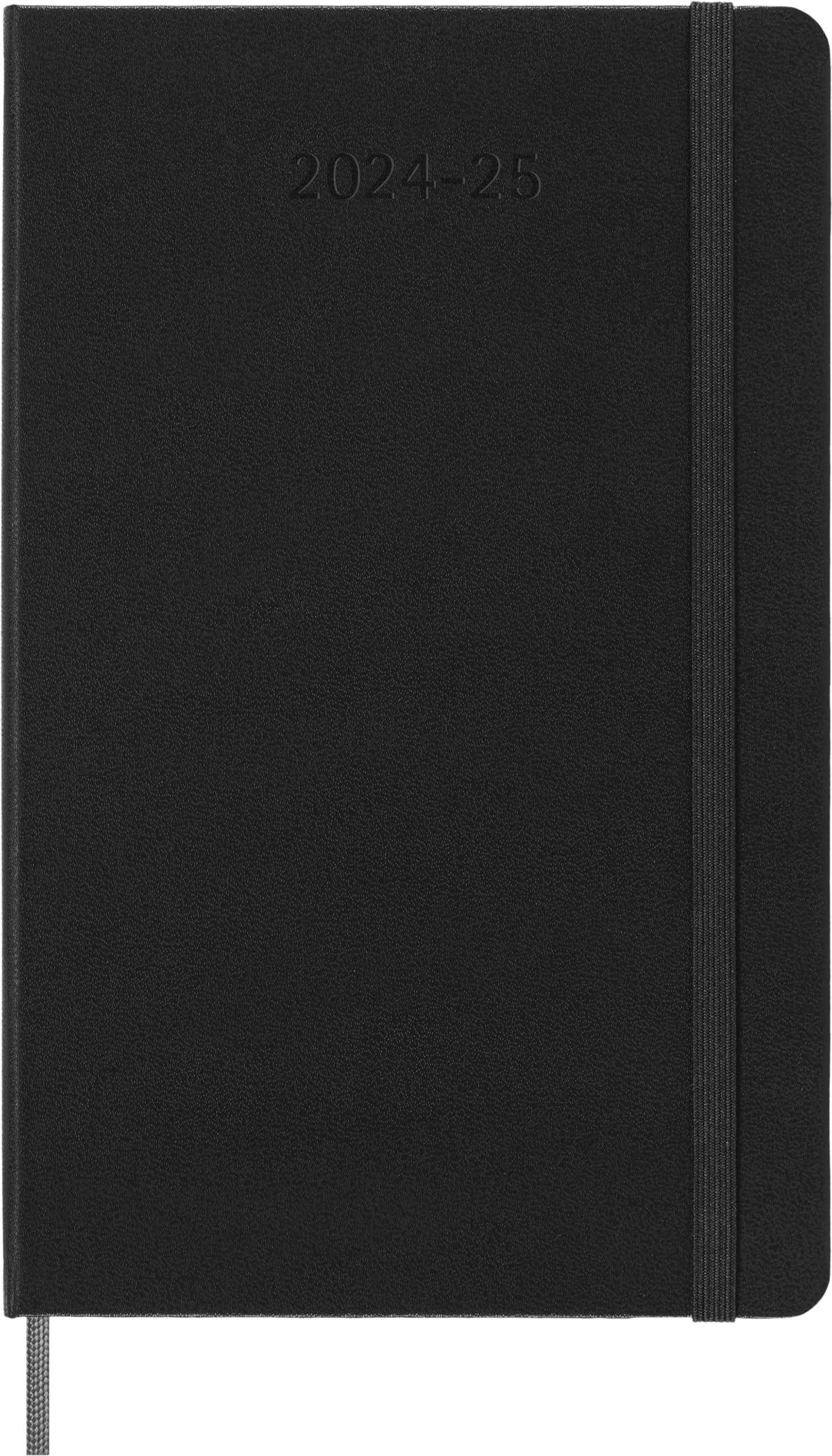 Moleskine 2024-2025 Weekly Planner | 18-Month Agenda with Hard Cover & Elastic Closure | Large 13x21cm Black Notebook for Work, School & Productivity | Perfect for Professionals & Students