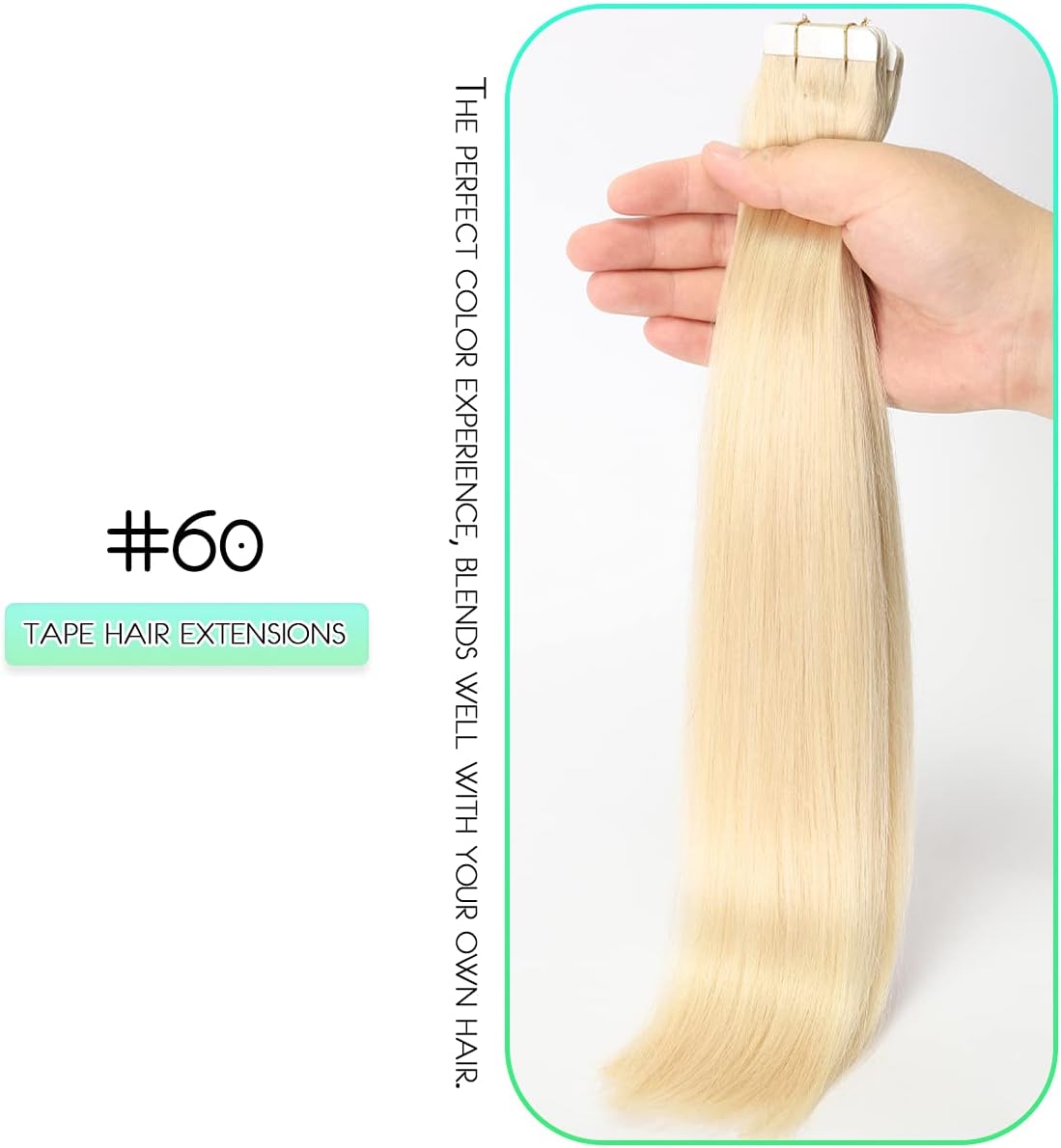 Seamless Skin Weft Tape for Human Hair Extensions - Invisible Hair Integration for Natural Look | Perfect for Daily Wear, Special Occasions & Styling