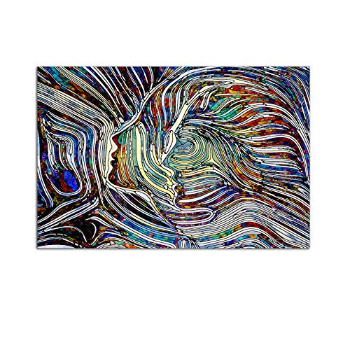 White Blue woman