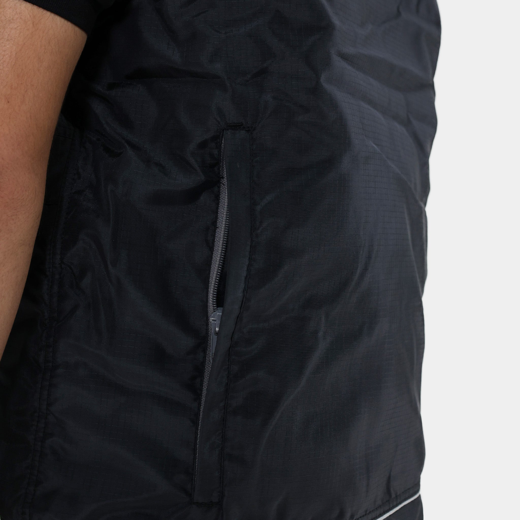High Visibility Reflective Safety Vest - Black for Running, Cycling & Outdoor Work | Adjustable & Breathable for Men & Women