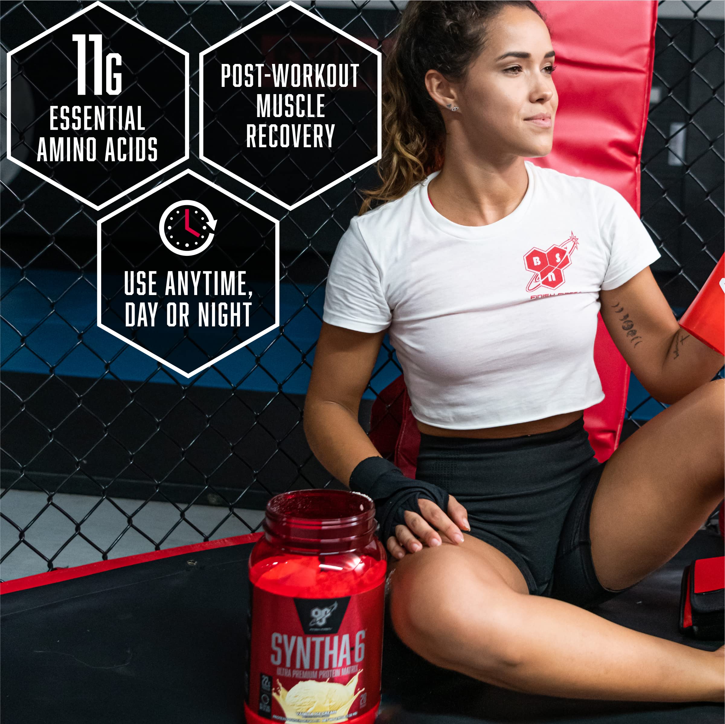 BSN SYNTHA-6 Edge Protein Powder - Vanilla Milkshake Flavor | 24g Protein per Serving with Hydrolyzed Whey, Micellar Casein & Milk Protein Isolate | Low Sugar Content | 28 Servings | Ideal for Post-Workout Recovery, Muscle Building & Healthy Lifestyle