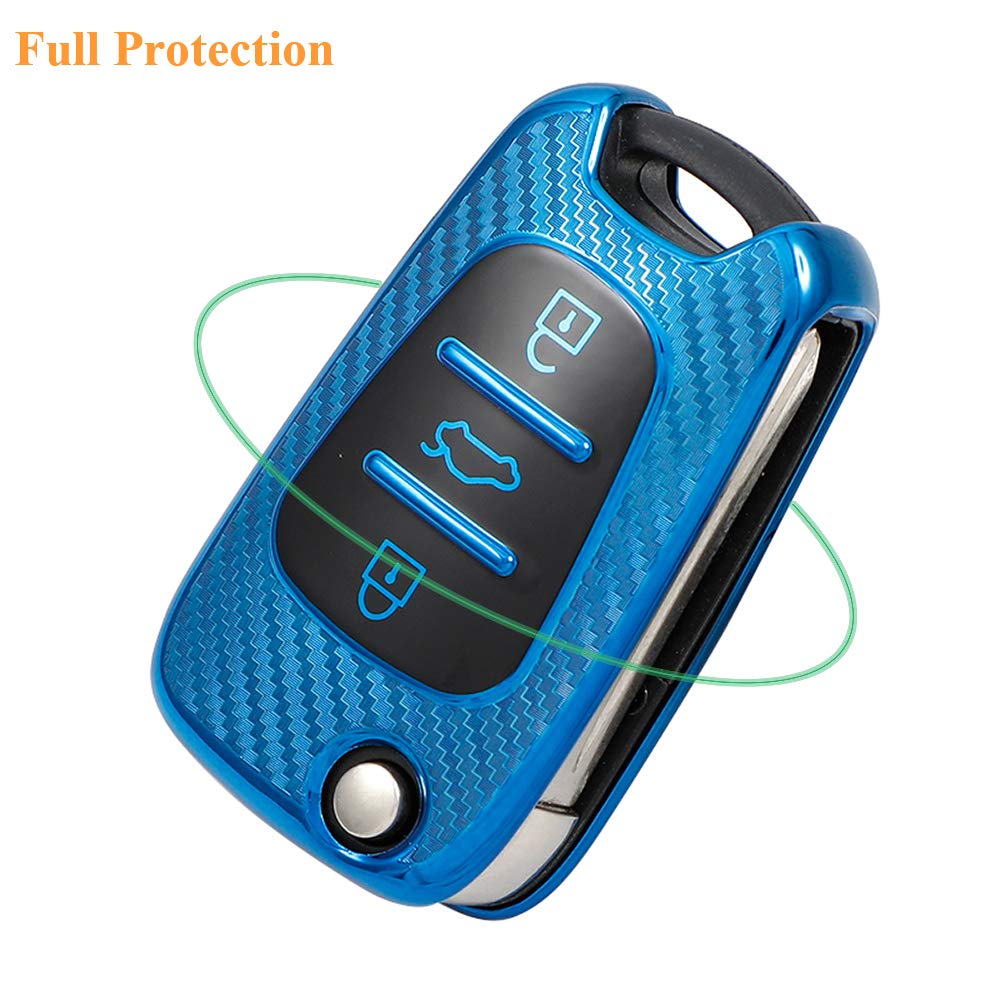 Smart Key Fob Protector Case for Hyundai - Waterproof & Shockproof Keyless Entry Remote Cover | Perfect for Tucson, Santa Fe, Elantra, Sonata | Protect Your Car Key from Damage & Loss