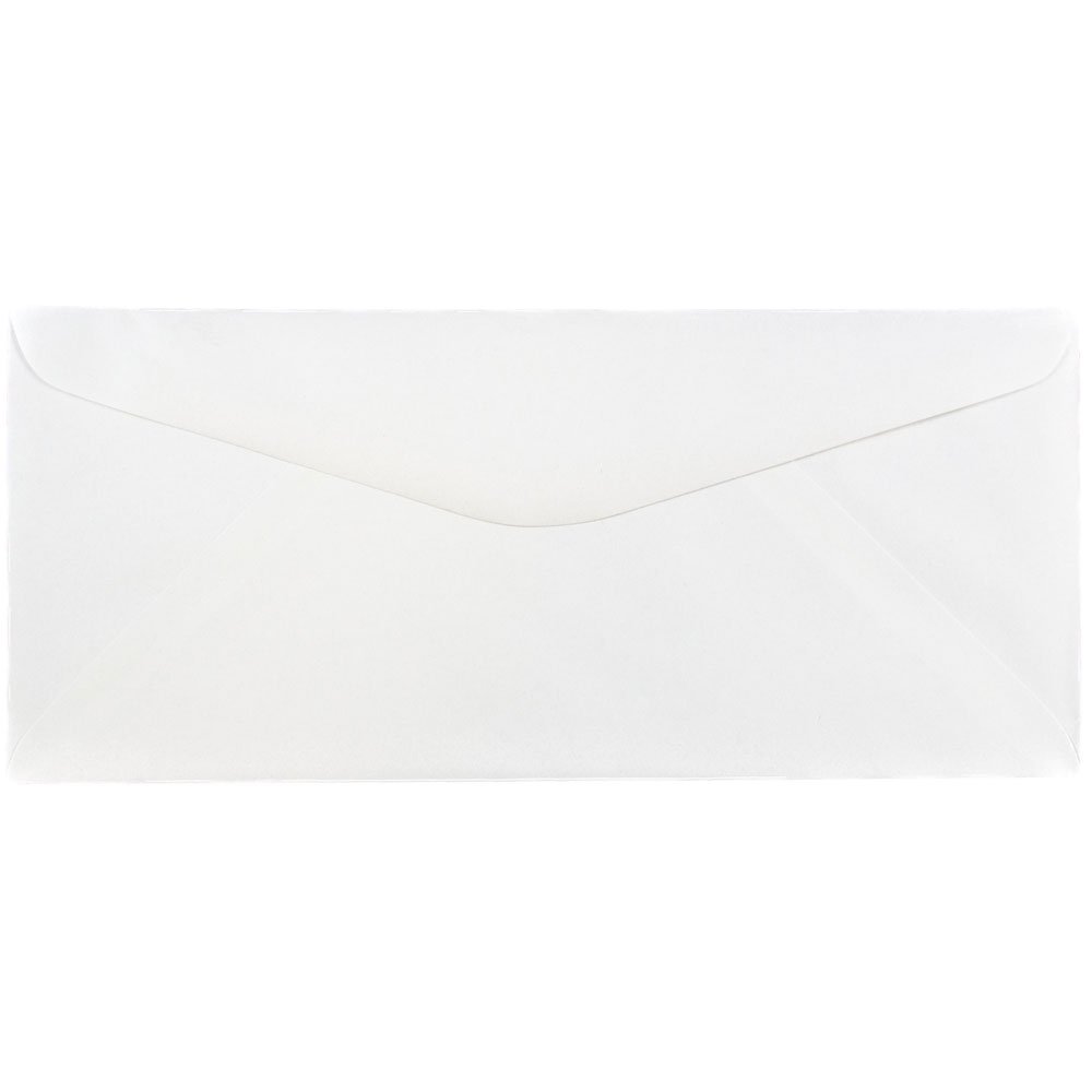 JAM PAPER #14 Commercial Business Envelopes 5 x 11.5 Inches - White Bulk Pack of 500 - Perfect for Office Mail, Invoices, and Business Correspondence