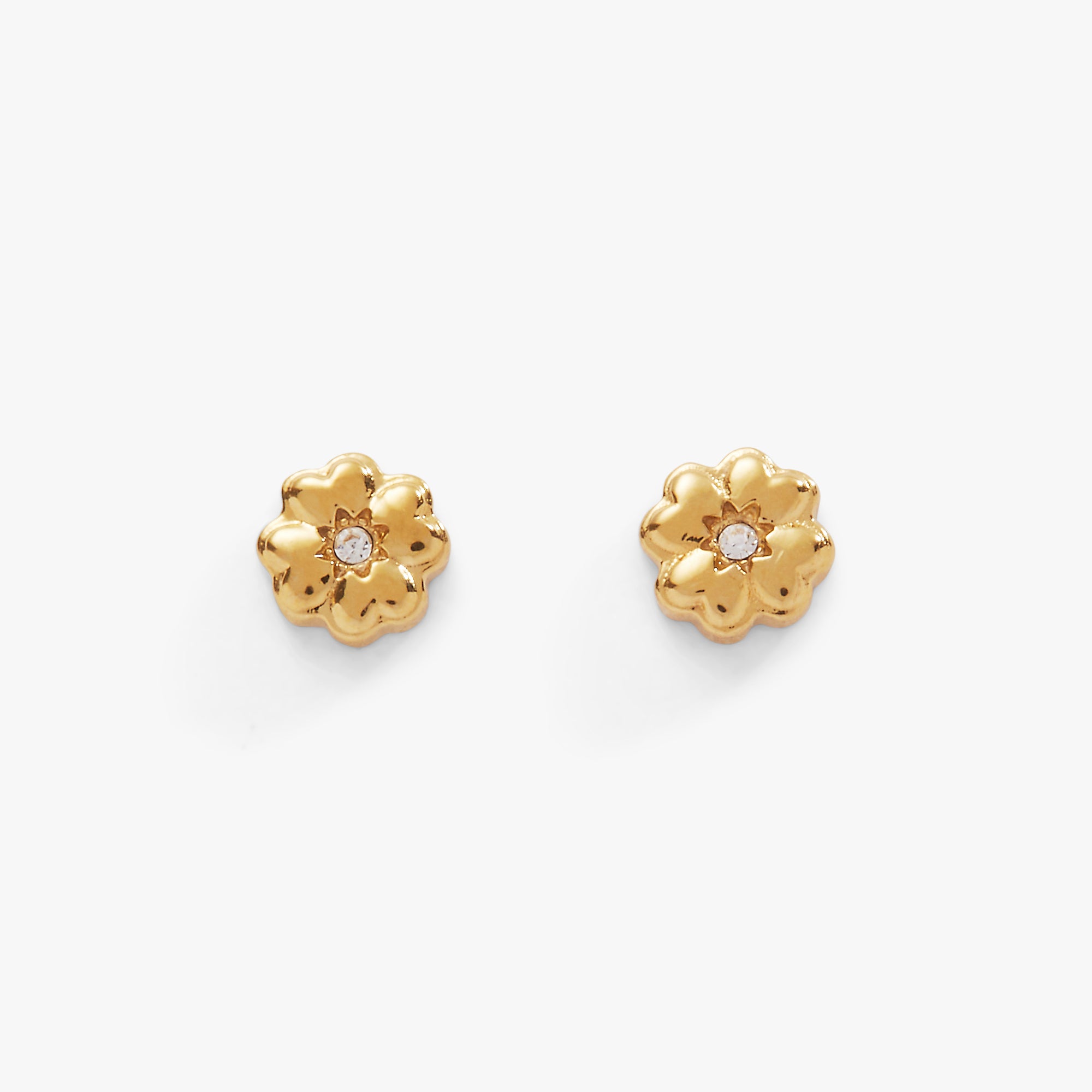 Lucky Four Leaf Clover Mini Stud Earrings for Women - 925 Sterling Silver Clover Stud Earrings - Perfect for St. Patrick's Day, Everyday Wear & Gift Giving
