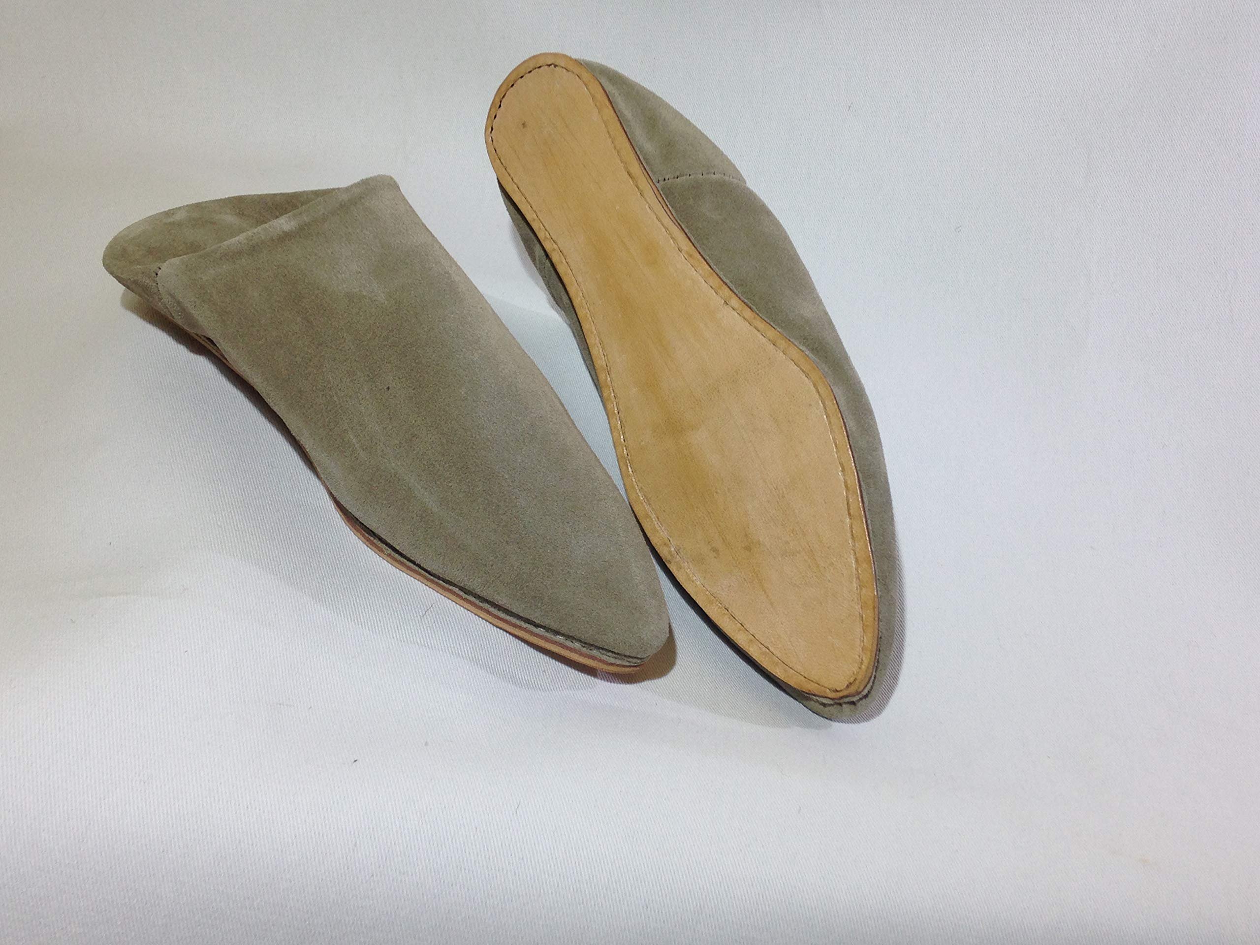 Women's Suede House Slippers with Memory Foam - Beige Indoor/Outdoor Mule Slippers for Comfort & Warmth - Perfect for Bedroom, Lounge & Backyard Use