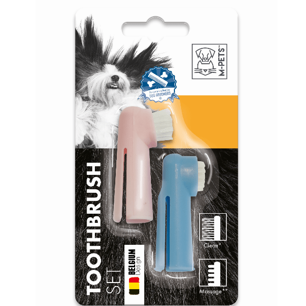 M PETS Dog Toothbrush Set - Soft Bristle Pet Dental Care Kit for Small & Large Dogs - Perfect for Daily Teeth Cleaning & Oral Hygiene at Home