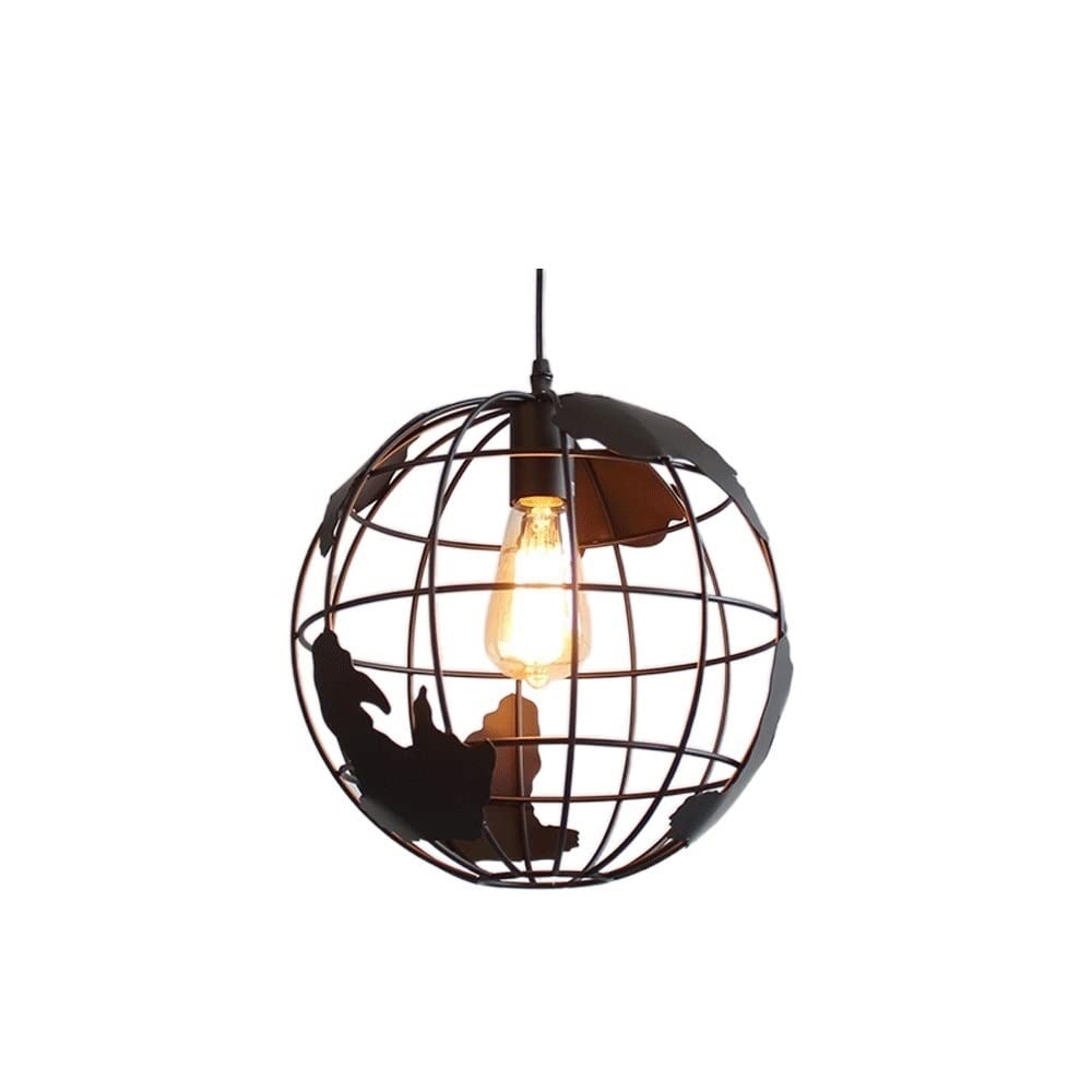 Modern Nordic LED Chandelier - Creative Earth Pendant Light with Metal Iron Design for Living Room, Bedroom & Staircase | Elegant Home Villa Ceiling Lighting Fixture | Perfect for Dining Areas, Hallways and Entryway Decor