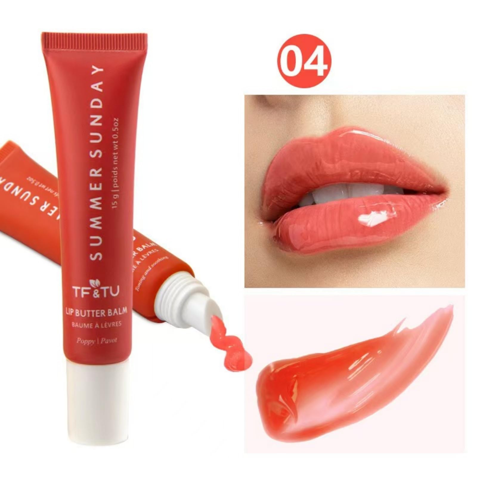 6pcs Summer Tinted Lip Butter Balm - Vegan Moisturizing Lip Balm for Hydration & Shine, Softening & Soothing Skincare Care - Perfect for Daily Use, Beach Days & Makeup Looks