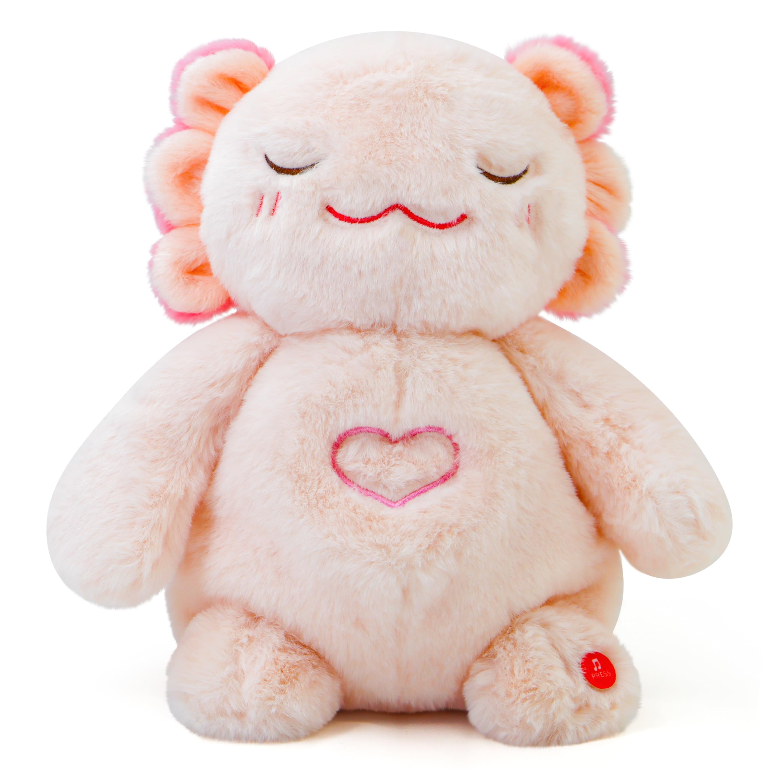 Baby Sleep Soother Stuffed Animal with Heartbeat Sound, White Noise & Calming Light - Newborn Soothing Toy for Girls & Boys - Perfect for Bedtime, Naptime & Travel