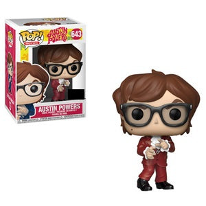 Austin Powers Pop! Vinyl Figure - Red Suit Collectible Toy [643] | Funko Pop Movie Character for Display & Gift Giving | Perfect for Fans, Collectors & Home Decor