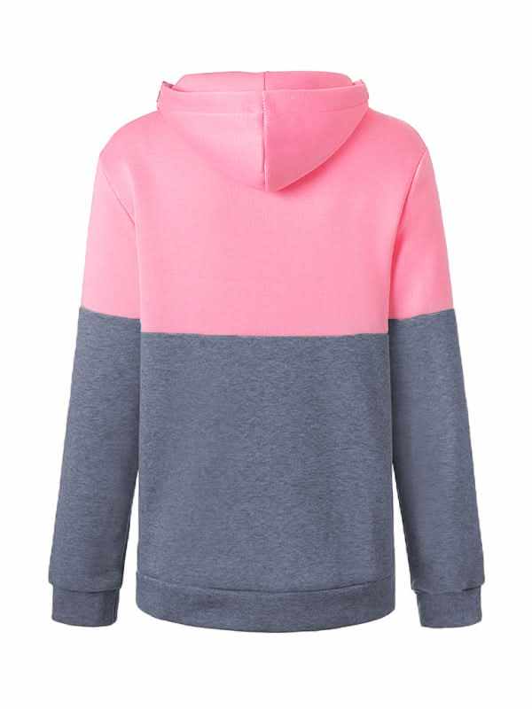 Stylish Double Zipper Color Block Hoodie for Women & Men - Trendy Streetwear for Casual Outfits & Gym Wear