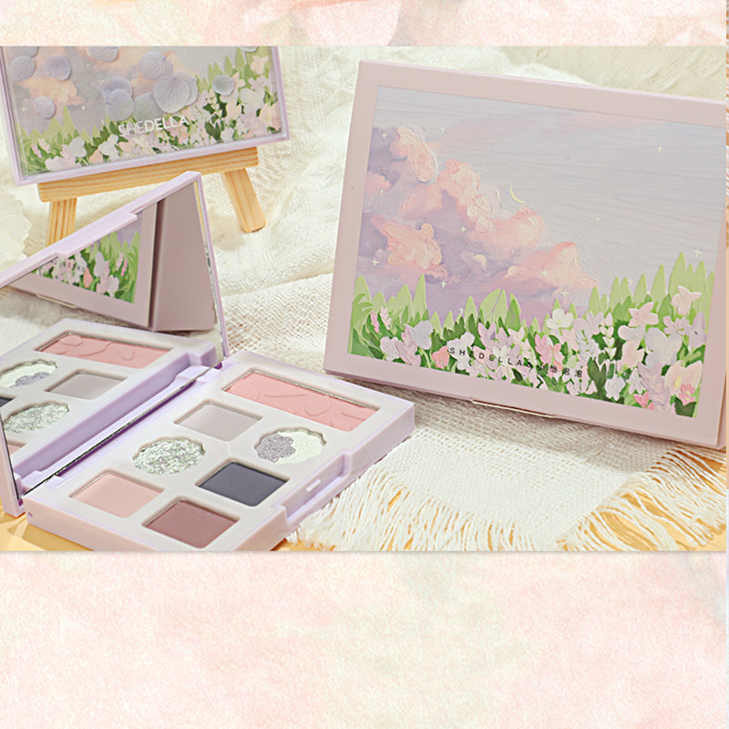 Shedella Romantic Petals Eyeshadow Palette - 12 Highly Pigmented Matte & Shimmer Shades for Day & Night Makeup Looks | Perfect for Date Night, Parties & Special Occasions