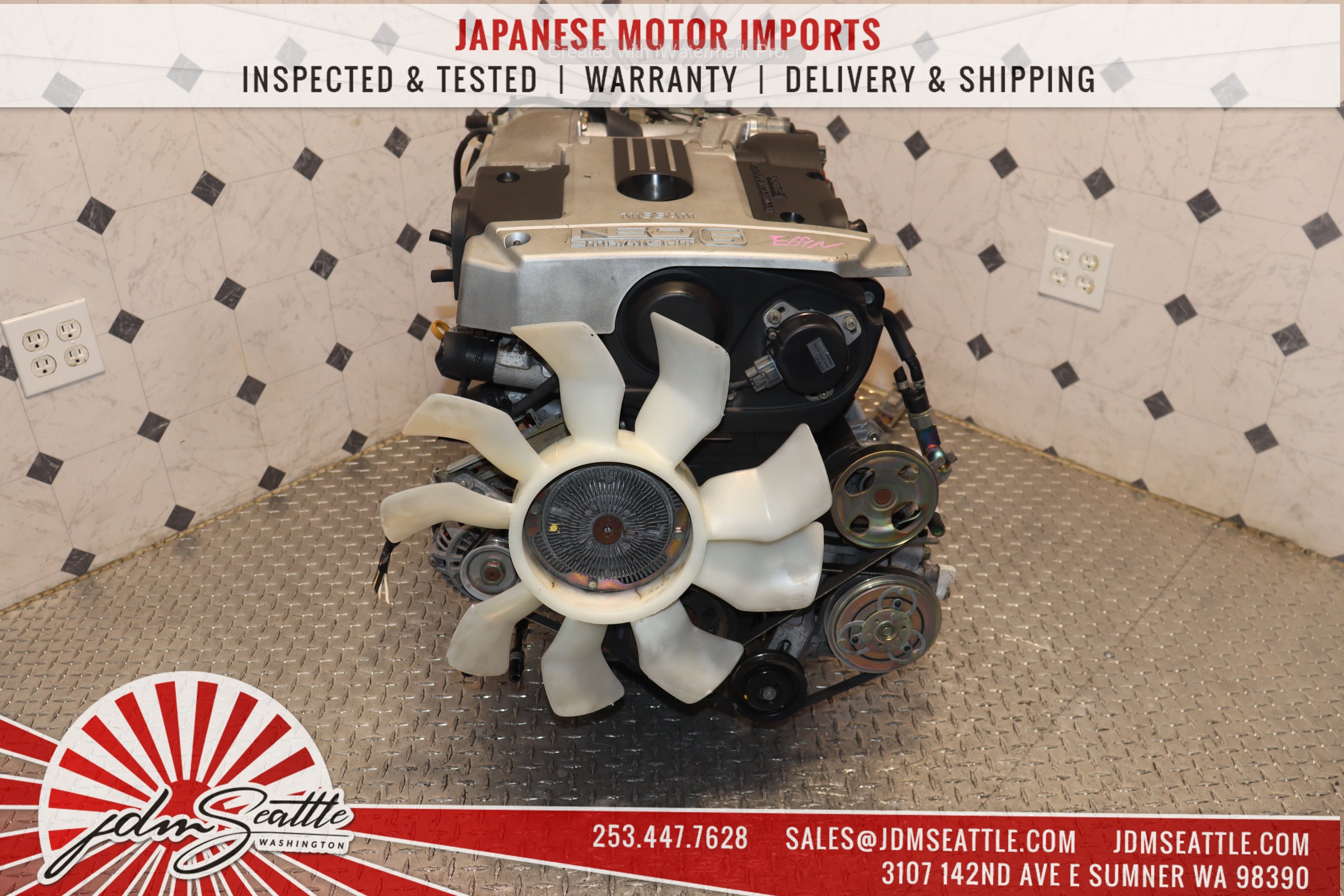 JDM R34 Nissan Skyline RB25DE 2.5L DOHC NEO 6-Cylinder Naturally Aspirated RWD Engine - Perfect for Skyline GT-T, Drift Builds & JDM Performance Upgrades