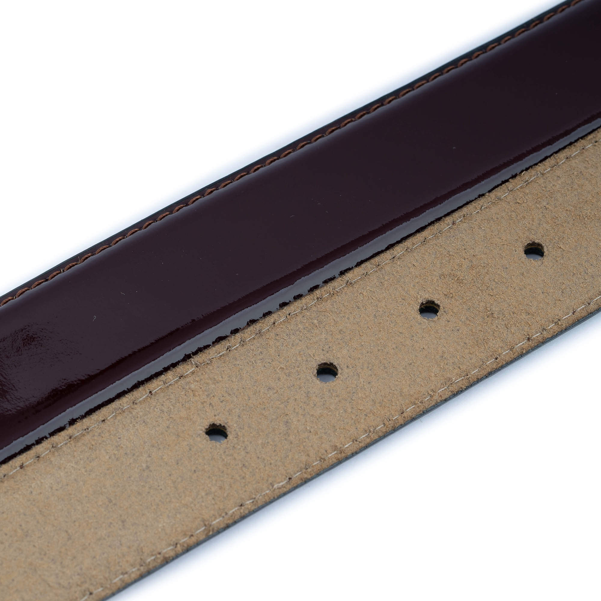 Ferragamo Women's Burgundy Patent Leather Belt Strap Replacement - Elegant Buckle Accessory for Office, Party & Formal Outfits