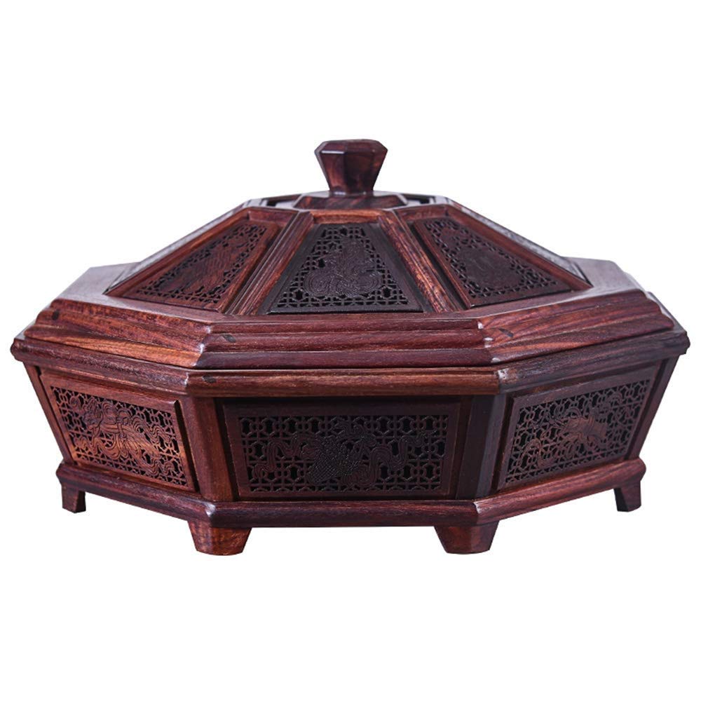 Round Wooden Serving Tray with 6 Compartments - Perfect for Charcuterie, Cheese, Desserts, Appetizers & Party Snacks - Great for Entertaining, Weddings, Picnics & Family Gatherings