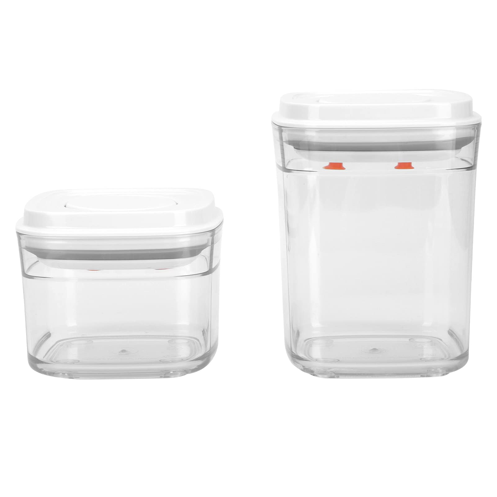 **Cabilock 2-Piece Airtight Food Storage Containers - Push Lock Clear Plastic Canister Jars for Kitchen Pantry Organization - Ideal for Cereal, Sugar, Flour & Snacks (350ml & 700ml) - Perfect for Meal Prep, Baking & Bulk Food Storage**