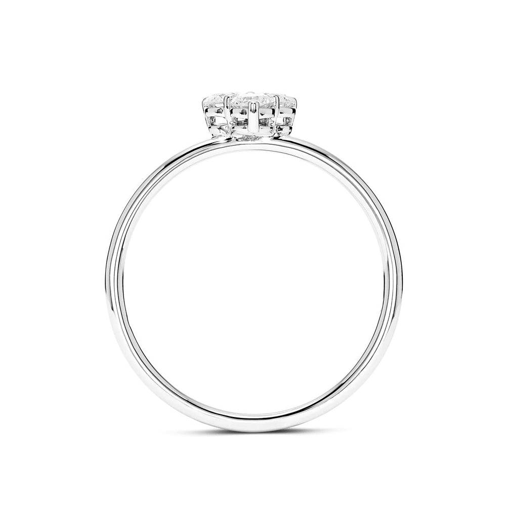 Lab Grown Diamond Promise Ring - Mini Trio Set for Women, Dainty & Elegant, Perfect for Anniversaries, Engagements & Special Occasions