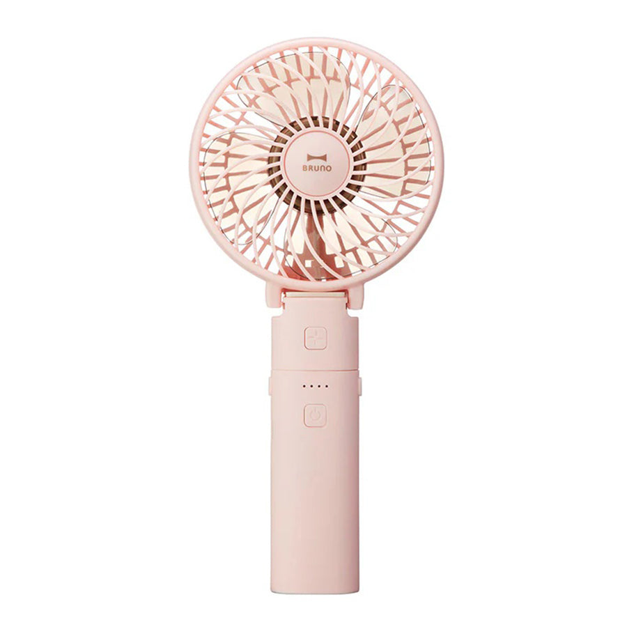 BRUNO Portable Mini Fan - USB Rechargeable, 3 Speeds, Quiet Personal Cooling Fan for Office, Travel, Outdoor - Pink | Compact & Lightweight for Desk, Car, Camping