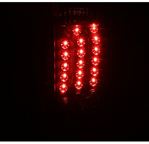 Black LED Tail Brake Lights Compatible with 2007-2014 Chevy Suburban Tahoe & 2007-2013 GMC Yukon - High Visibility Rear Lamps for Night Driving & Enhanced Safety