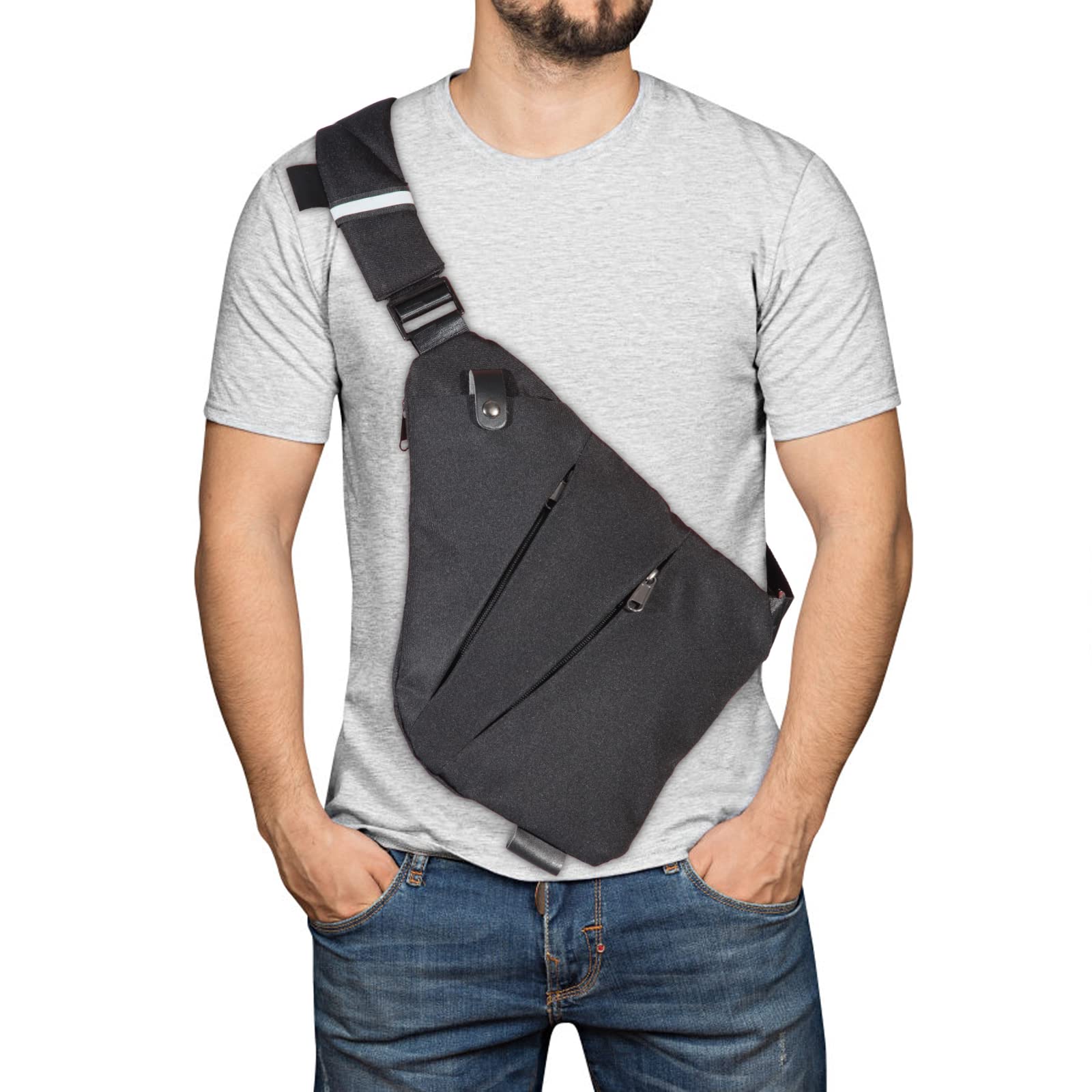 Ovecat Unisex Anti-Theft Crossbody Bag - Secure & Stylish for Travel, Commuting & Everyday Use