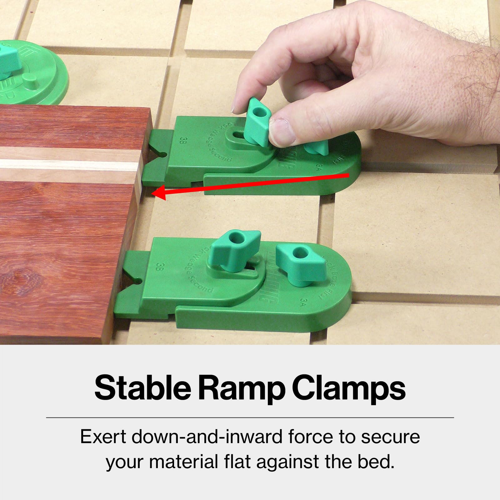 Micro Jig MatchFit CNC Clamping Kit - One-Hand Operation for Woodworking & DIY Projects | Perfect for Router Tables, CNC Machines & Workshop Precision Work