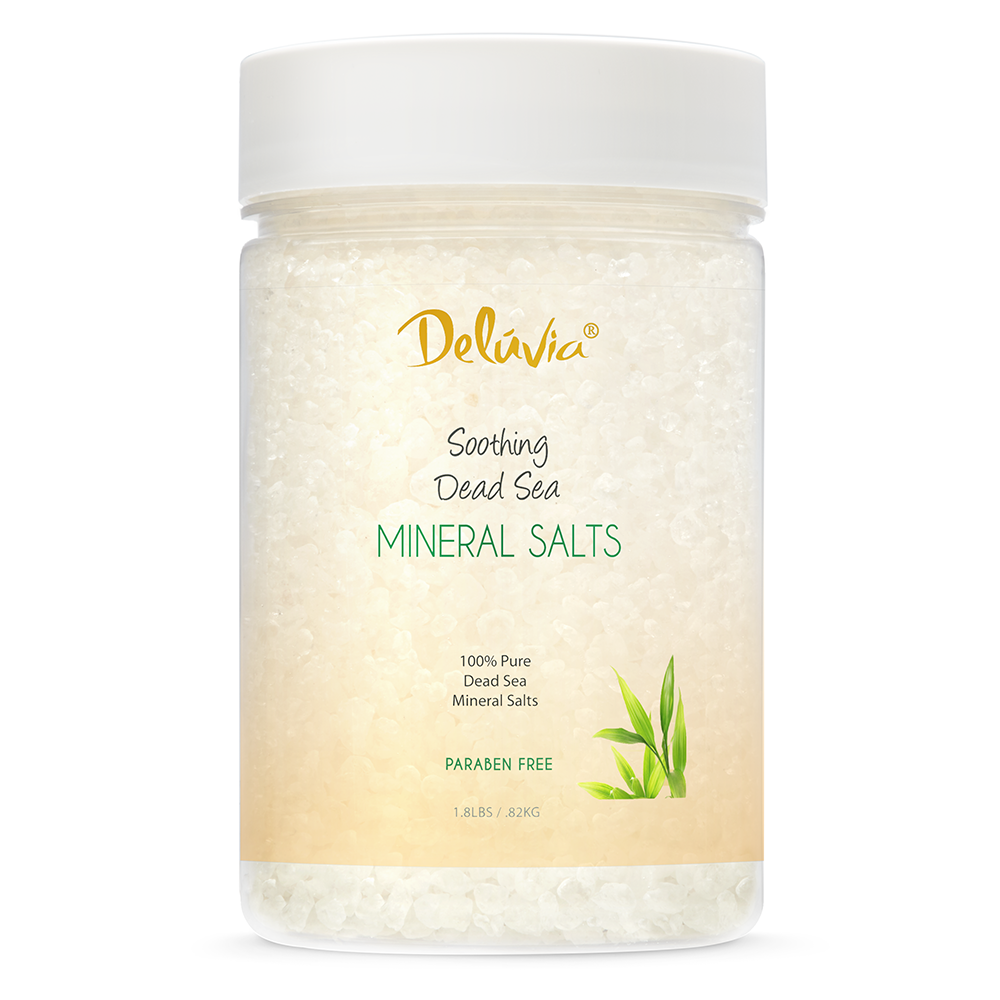 1.8 lbs Pure Dead Sea Mineral Salts - Unscented Bath Salt for Relaxation, Muscle Relief & Skin Care - Spa & Home Wellness Use