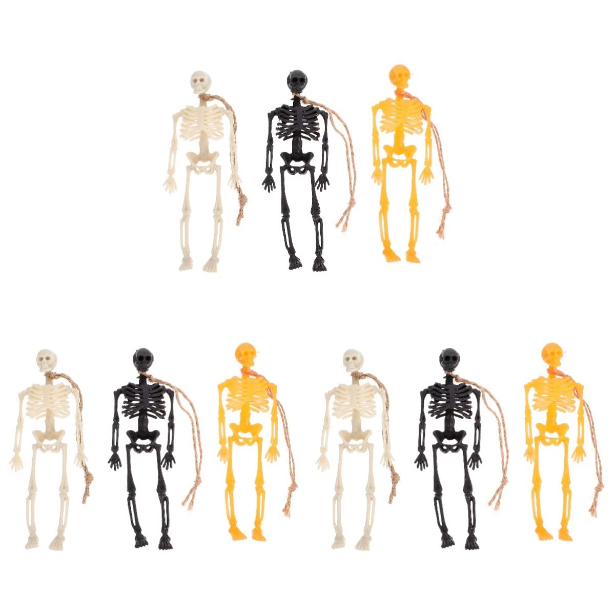 ABOOFAN 36 Pcs Halloween Hanging Skeletons Decorations - Spooky Party Ornaments & Pendants for Halloween Festival, Home, Yard, and Outdoor Decor
