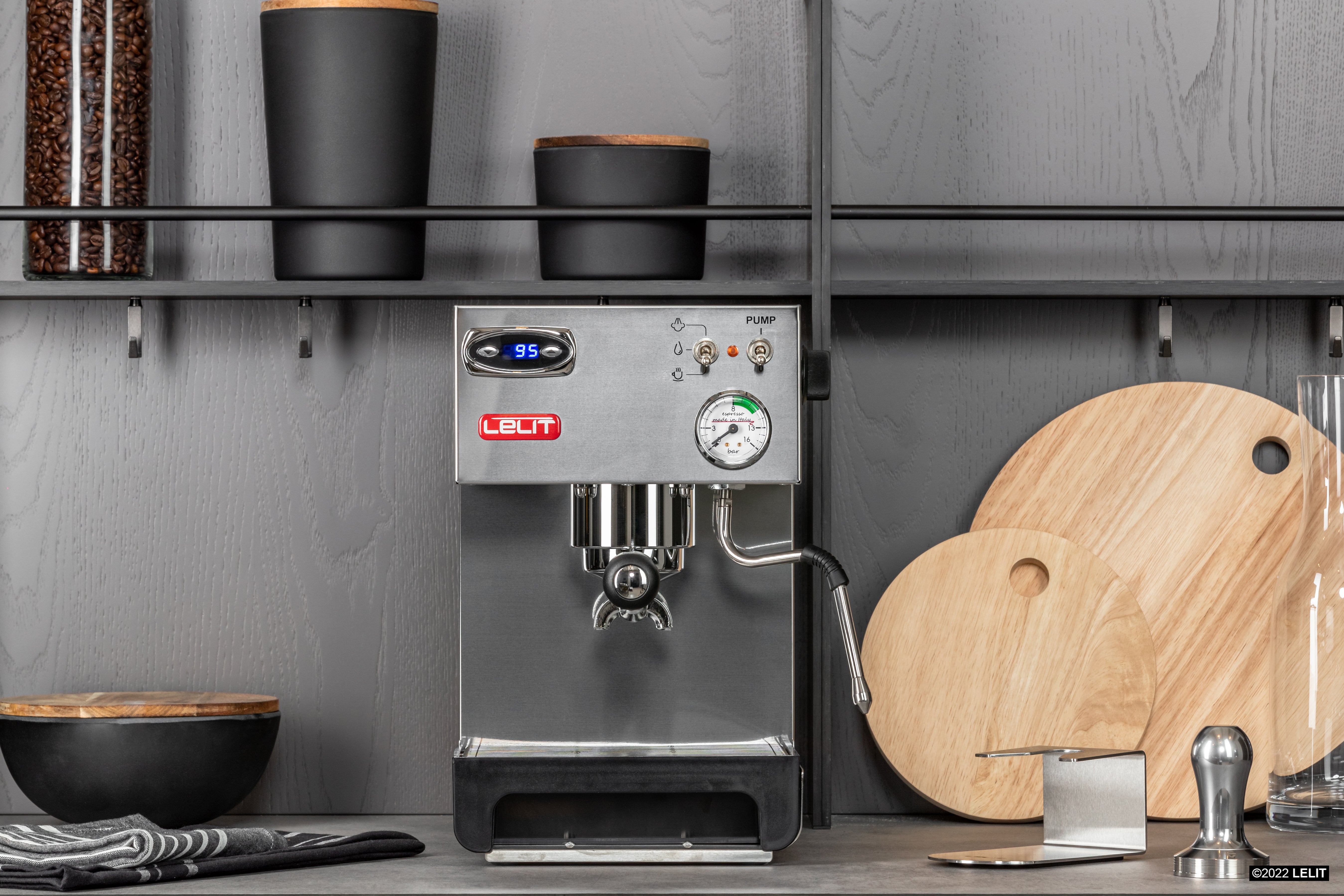 Lelit Anna PL41TEM Espresso Machine - Professional Home Coffee Maker for Espresso & Cappuccino | Perfect for Small Kitchens & Coffee Enthusiasts
