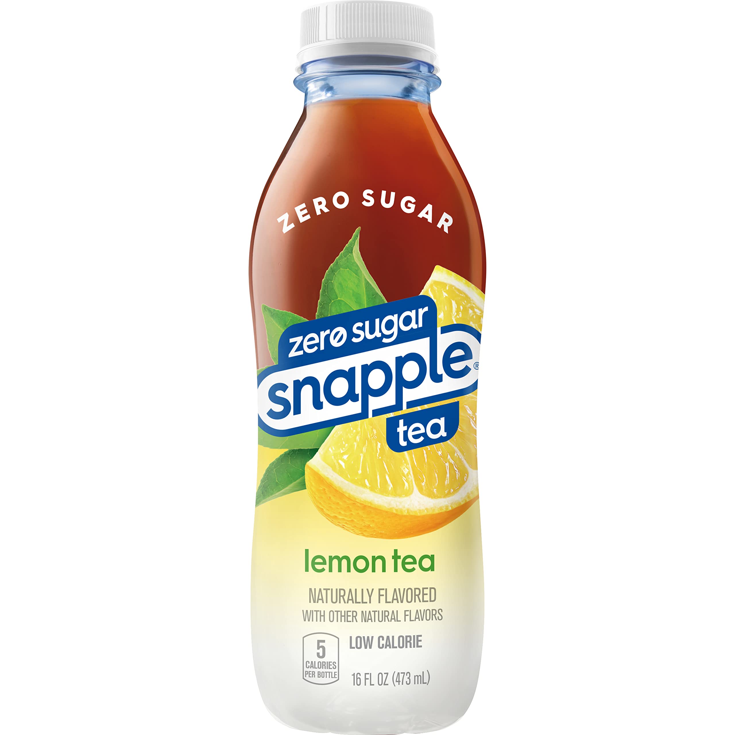 Snapple Zero Sugar Lemon Iced Tea - 16 fl oz (Pack of 12) | Sugar-Free Refreshing Drink for Summer, Picnics & Office | Low-Calorie Beverage for Weight Loss & Healthy Lifestyle