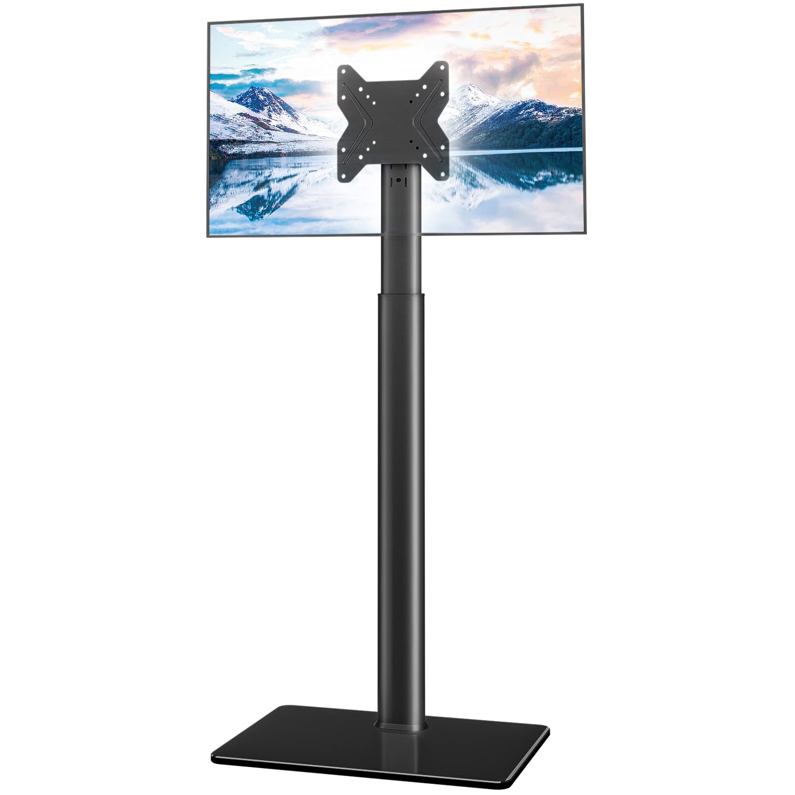 Universal TV Stand with Mount - Height Adjustable & 100° Swivel Tilt for 19-43