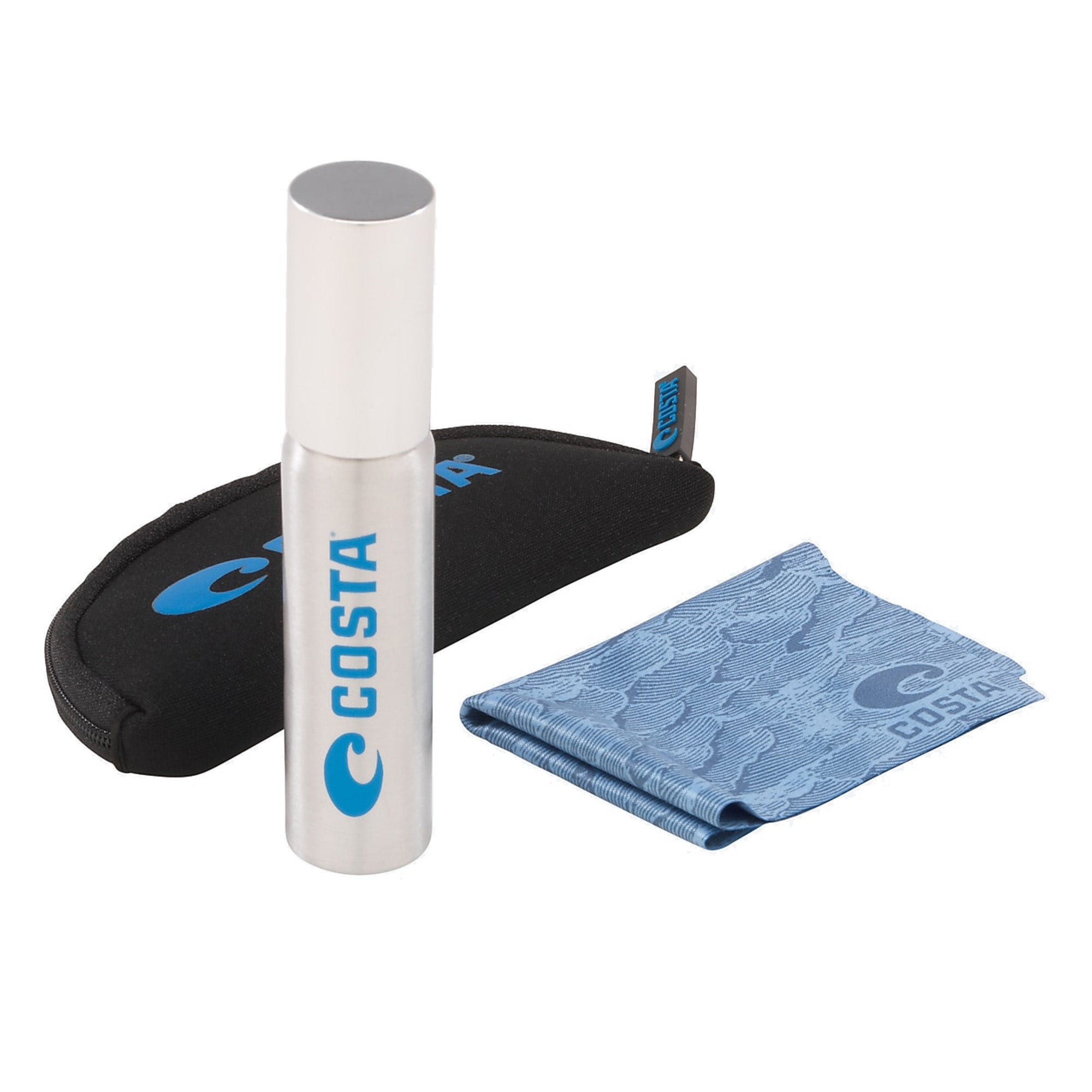 Costa Clarity Sunglasses Cleaning Kit - Lens Cleaner Spray, Microfiber Cloth & Case - Perfect for Outdoor, Travel & Sports Use