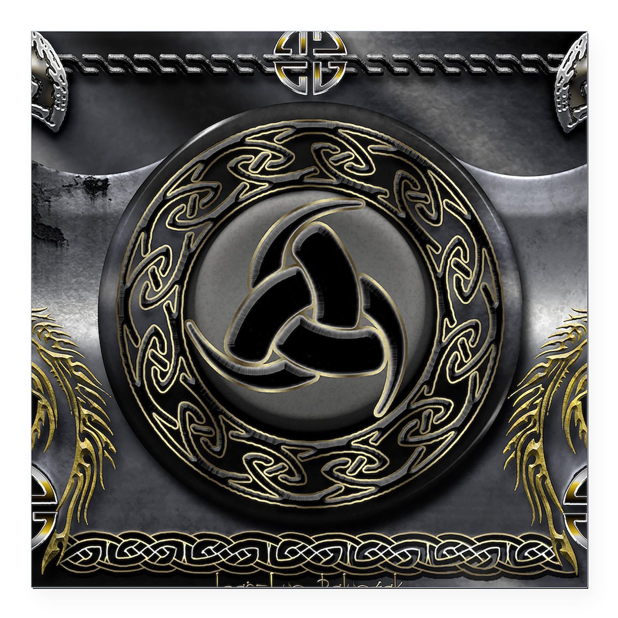 Odin's Horn 3x3 Inch Square Car Magnet - Norse Viking Decorative Bumper Sticker for Cars, Trucks & Metal Surfaces - Perfect for Viking Enthusiasts & Norse Mythology Fans