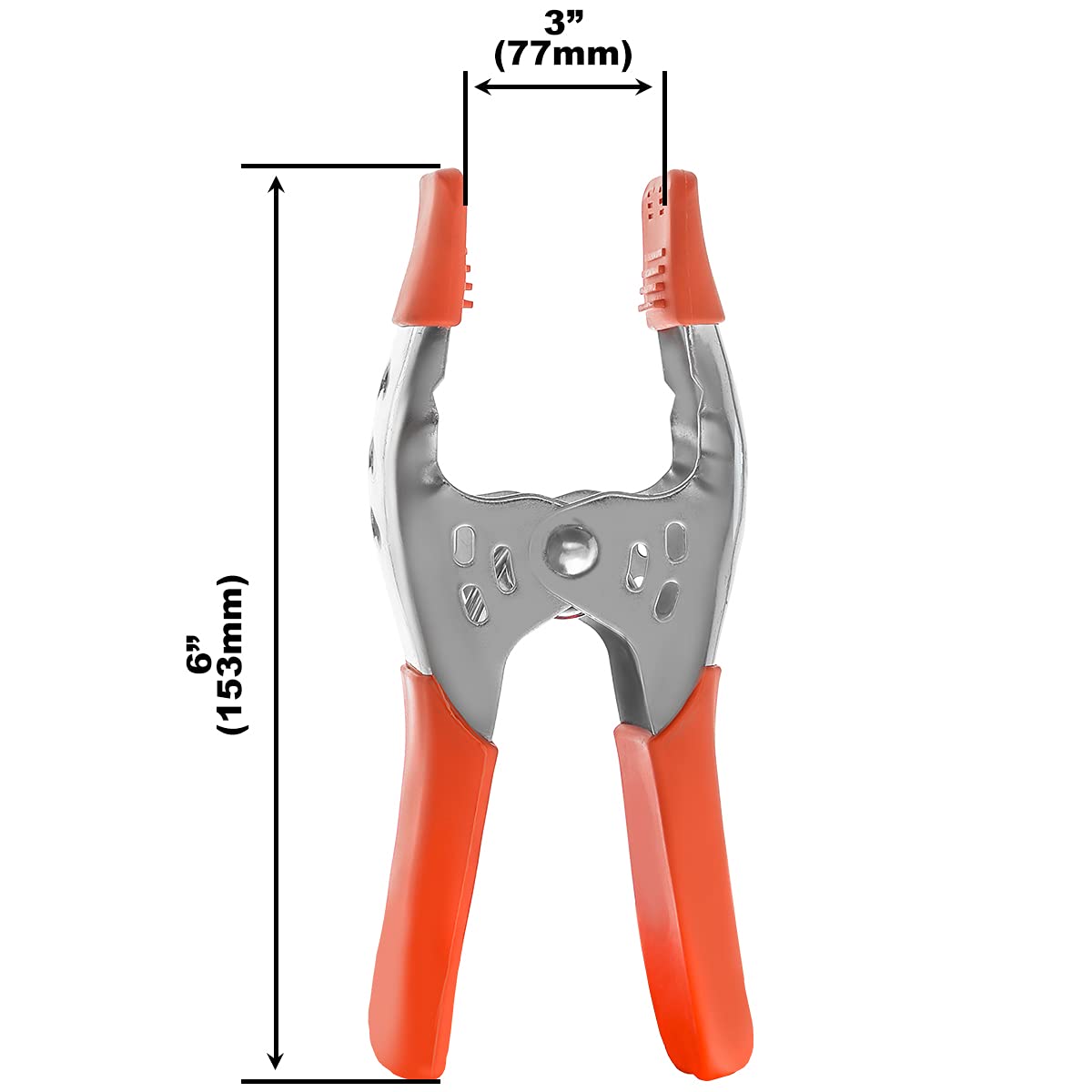 48 Pack Heavy Duty 6 Inch Spring Clamps - Wholesale Bulk Clips for Woodworking, Photography, DIY Projects & Home Organization - Strong Grip for Holding Materials Securely
