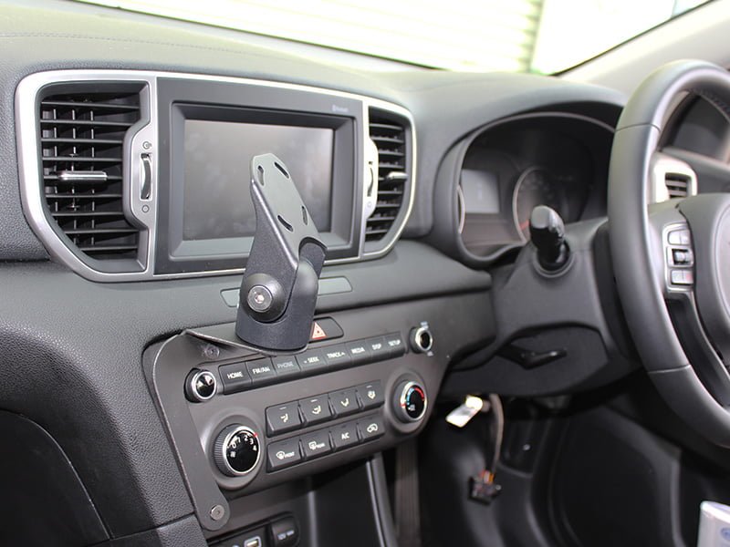 Premium Car Phone Mount for Kia Sportage (2016-2023) - Dashboard & Windshield Compatible - Secure Hands-Free Holder for GPS Navigation & Driving Safety
