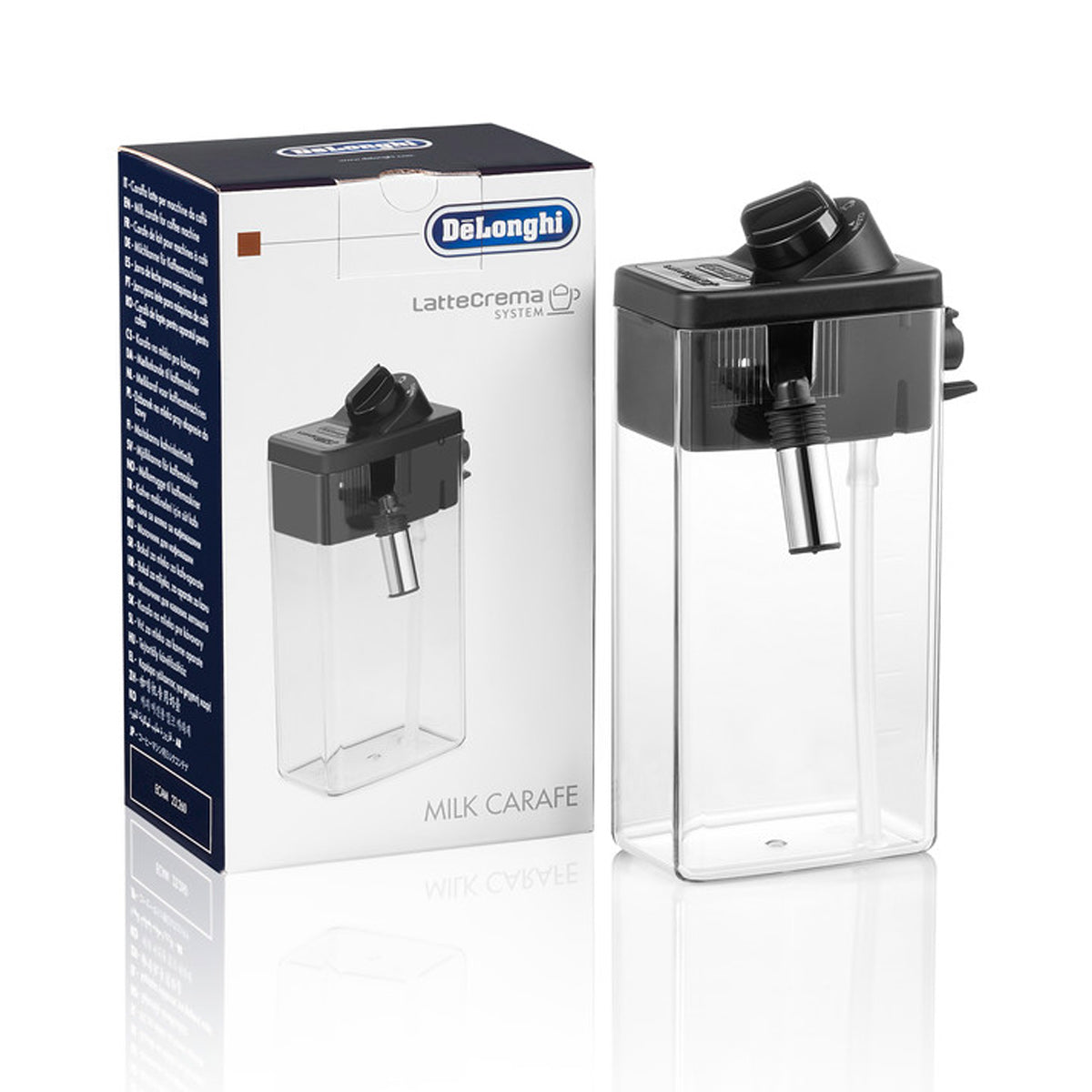 DeLonghi 12oz Stainless Steel Milk Frother Jug 5513297821 - Perfect for Lattes, Cappuccinos & Hot Chocolate at Home